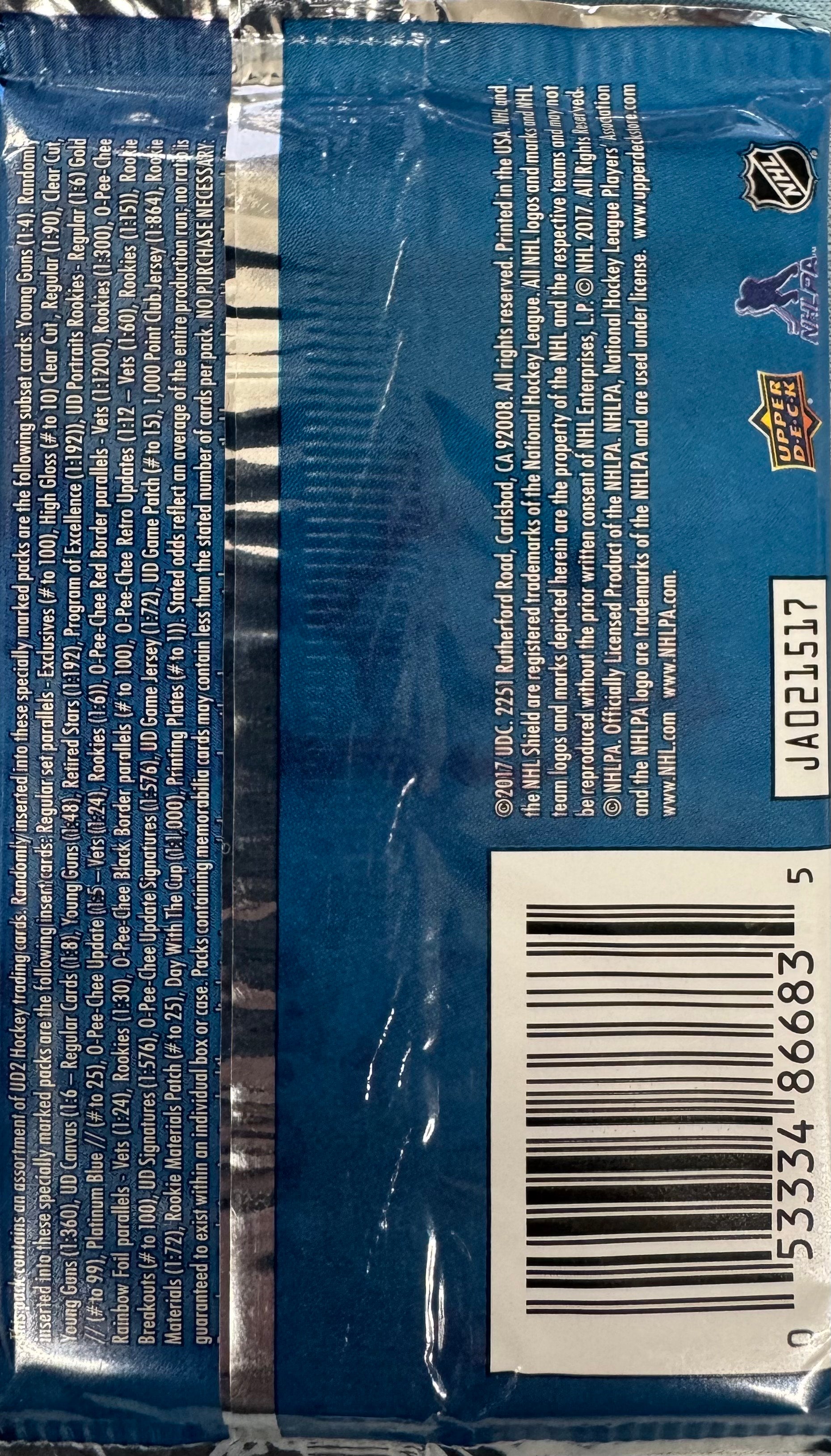 2016/17 Upper Deck Series 2 Hockey Hobby Pack