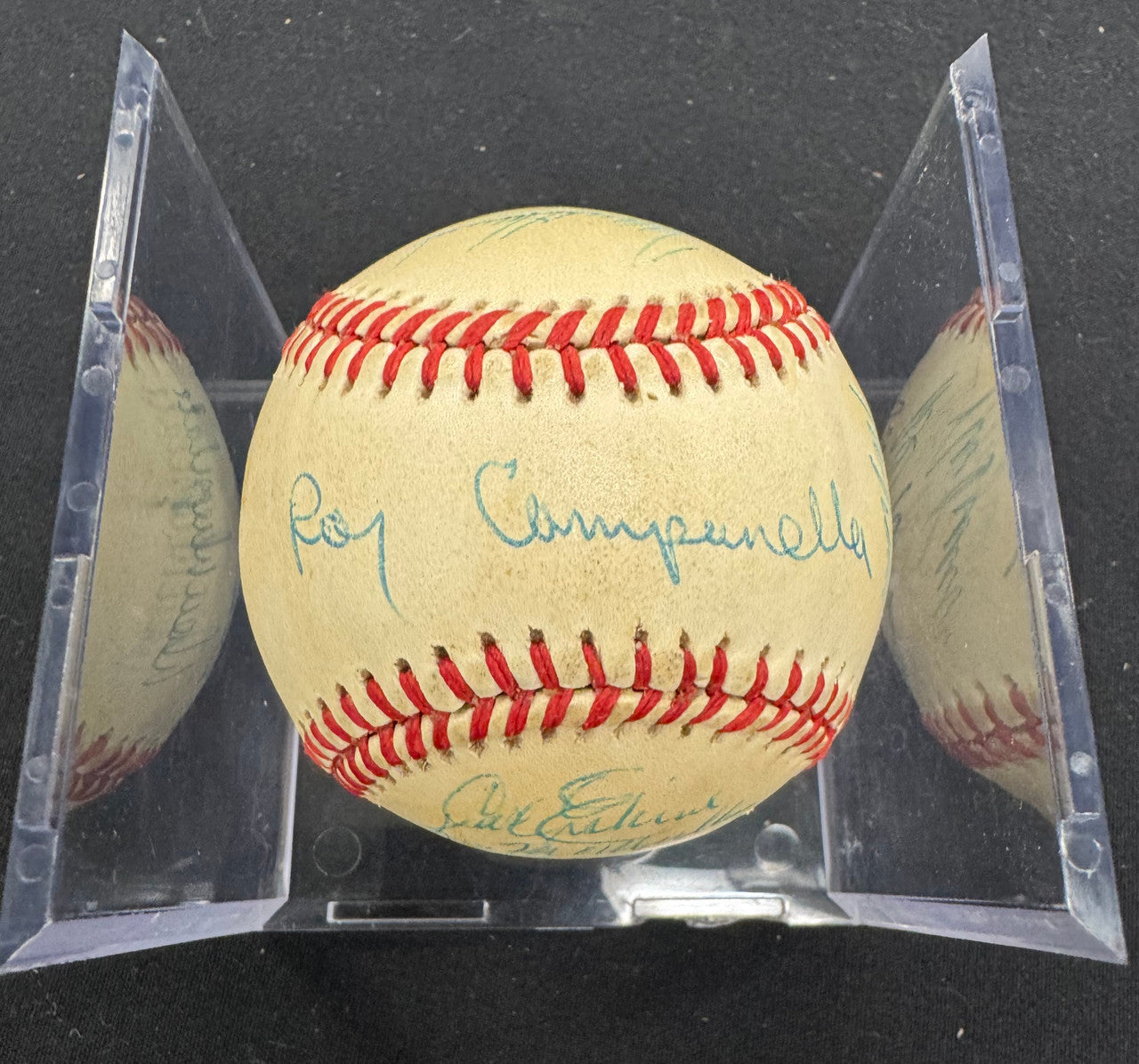 Dodgers Team Signed Autographed Drysdale Erskine + Rawlings ONL Baseball JSA LOA