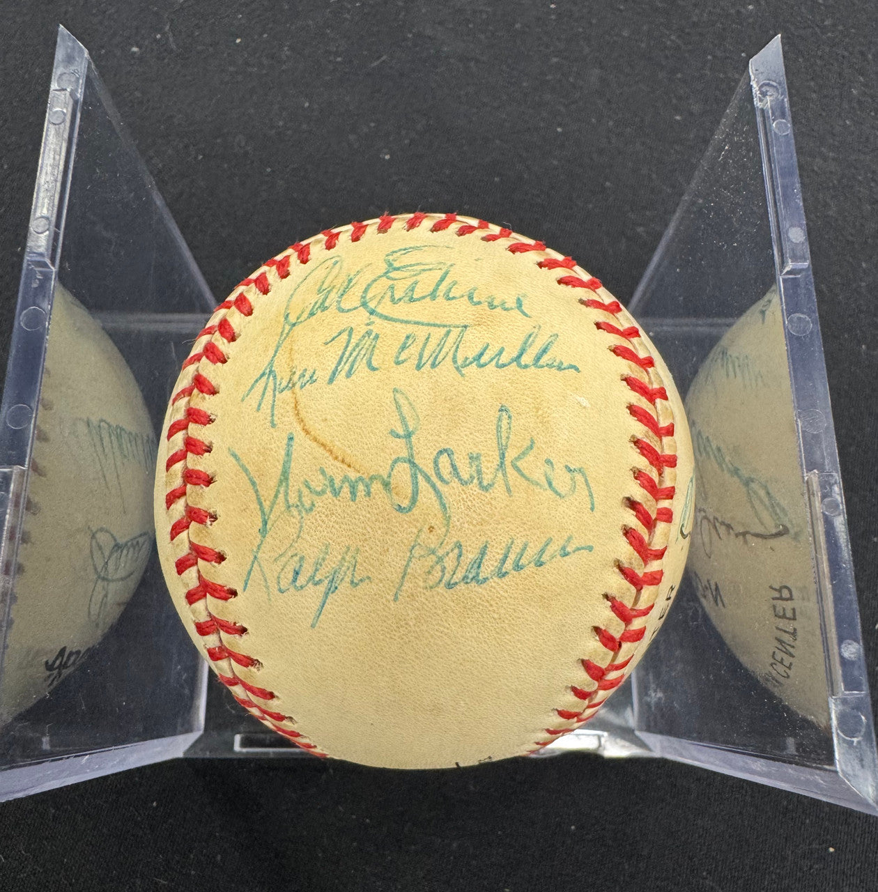 Dodgers Team Signed Autographed Drysdale Erskine + Rawlings ONL Baseball JSA LOA