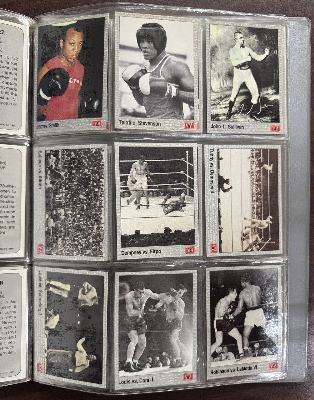 1991 AW All World Boxing Complete Set (149) In Album Mint w/ Gold Ali