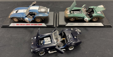 Maisto/Road Tough Aston Martin/Cobra 1/18 Diecast Car Lot READ