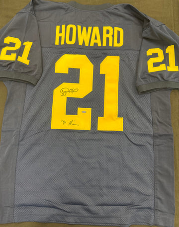 Desmond Howard Signed Autographed Inscribed Custom Michigan Jersey GT Sports