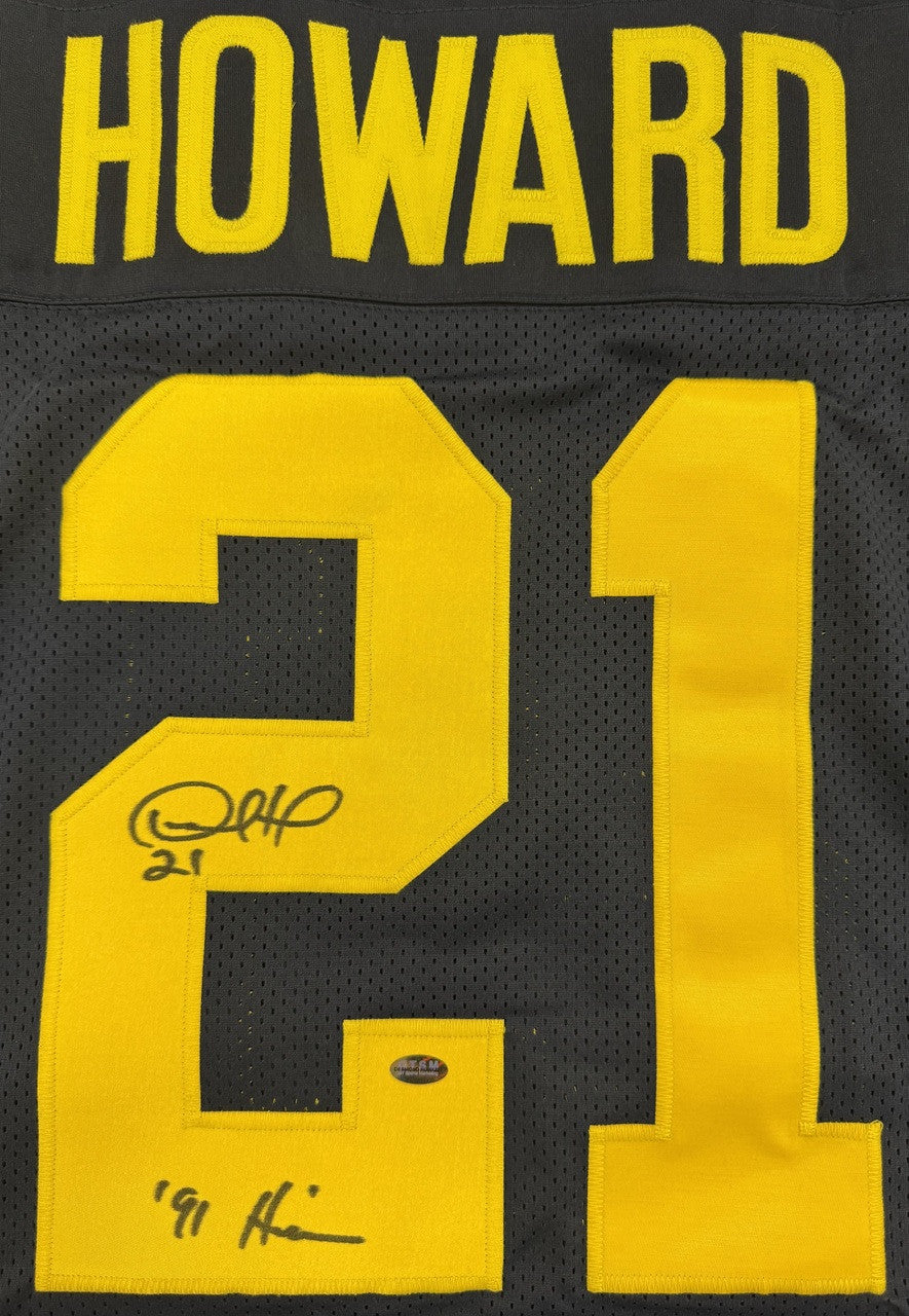 Desmond Howard Signed Autographed Inscribed Custom Michigan Jersey GT Sports