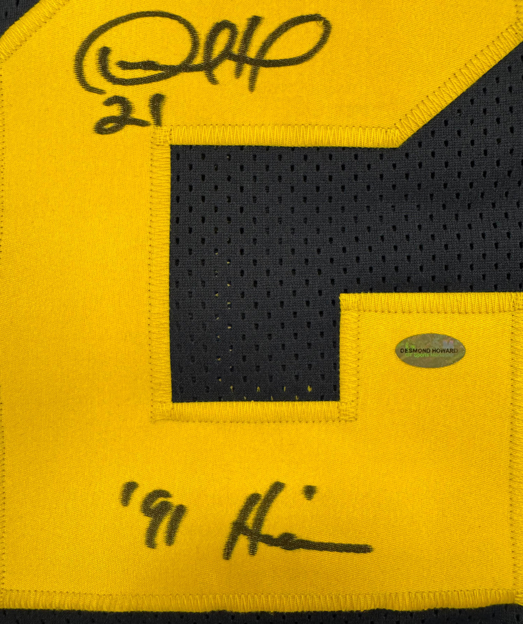 Desmond Howard Signed Autographed Inscribed Custom Michigan Jersey GT Sports