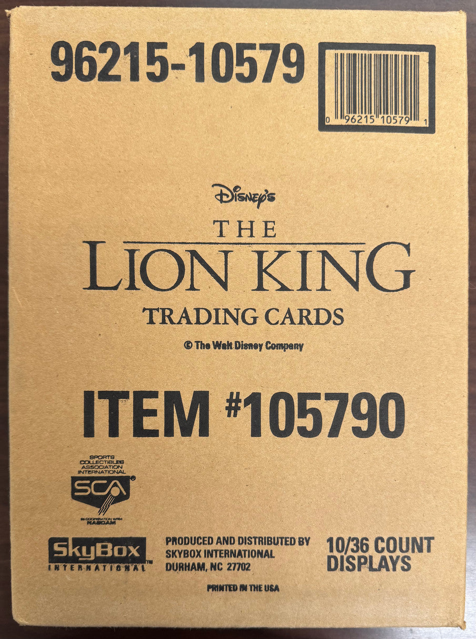 1994 SkyBox The Lion King Trading Cards 10 Box Case Factory Sealed
