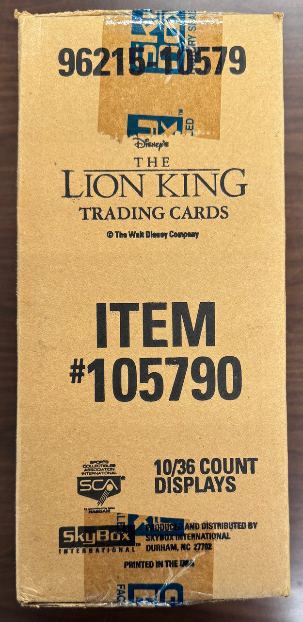 1994 SkyBox The Lion King Trading Cards 10 Box Case Factory Sealed