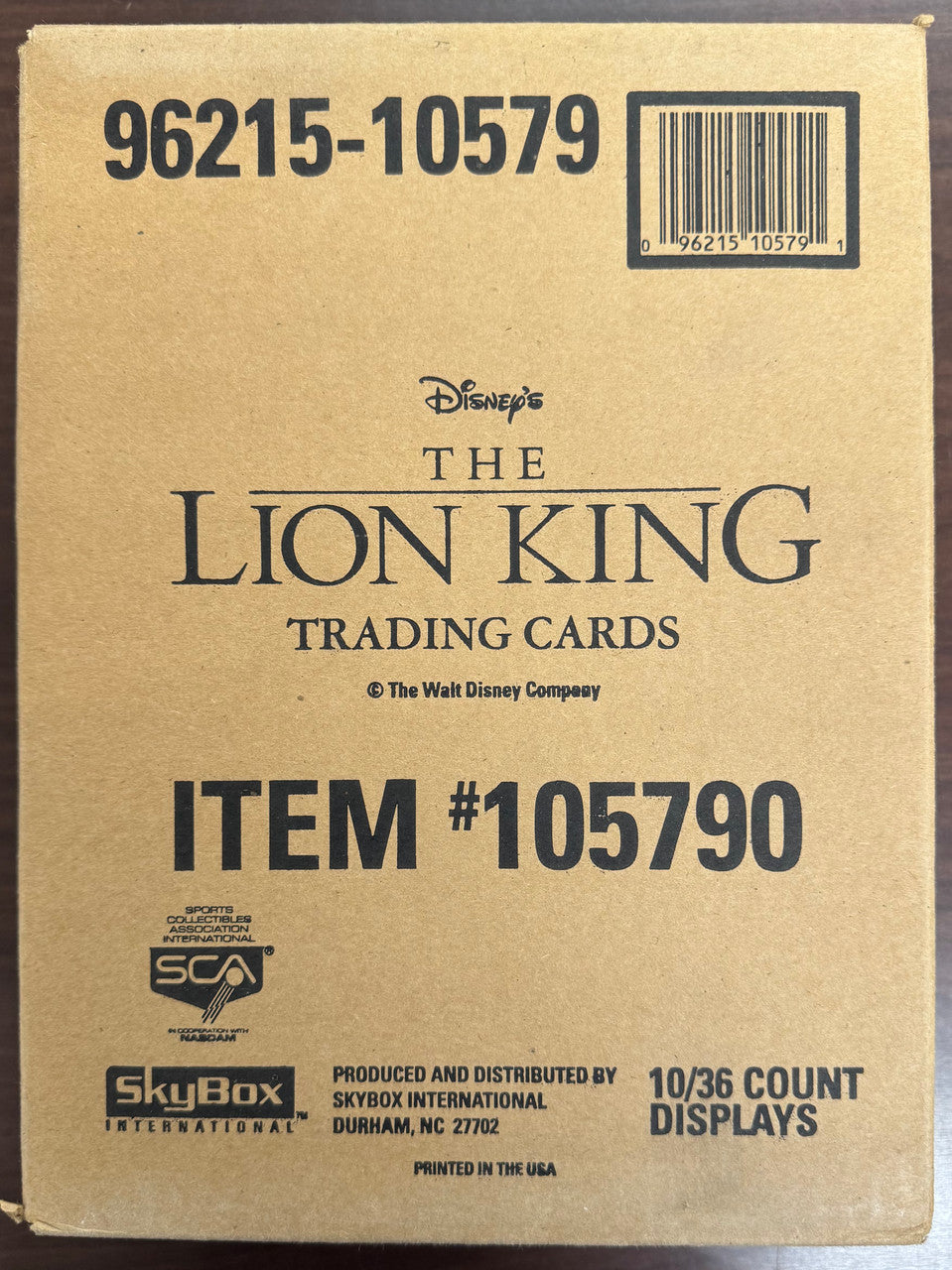 1994 SkyBox The Lion King Trading Cards 10 Box Case Factory Sealed