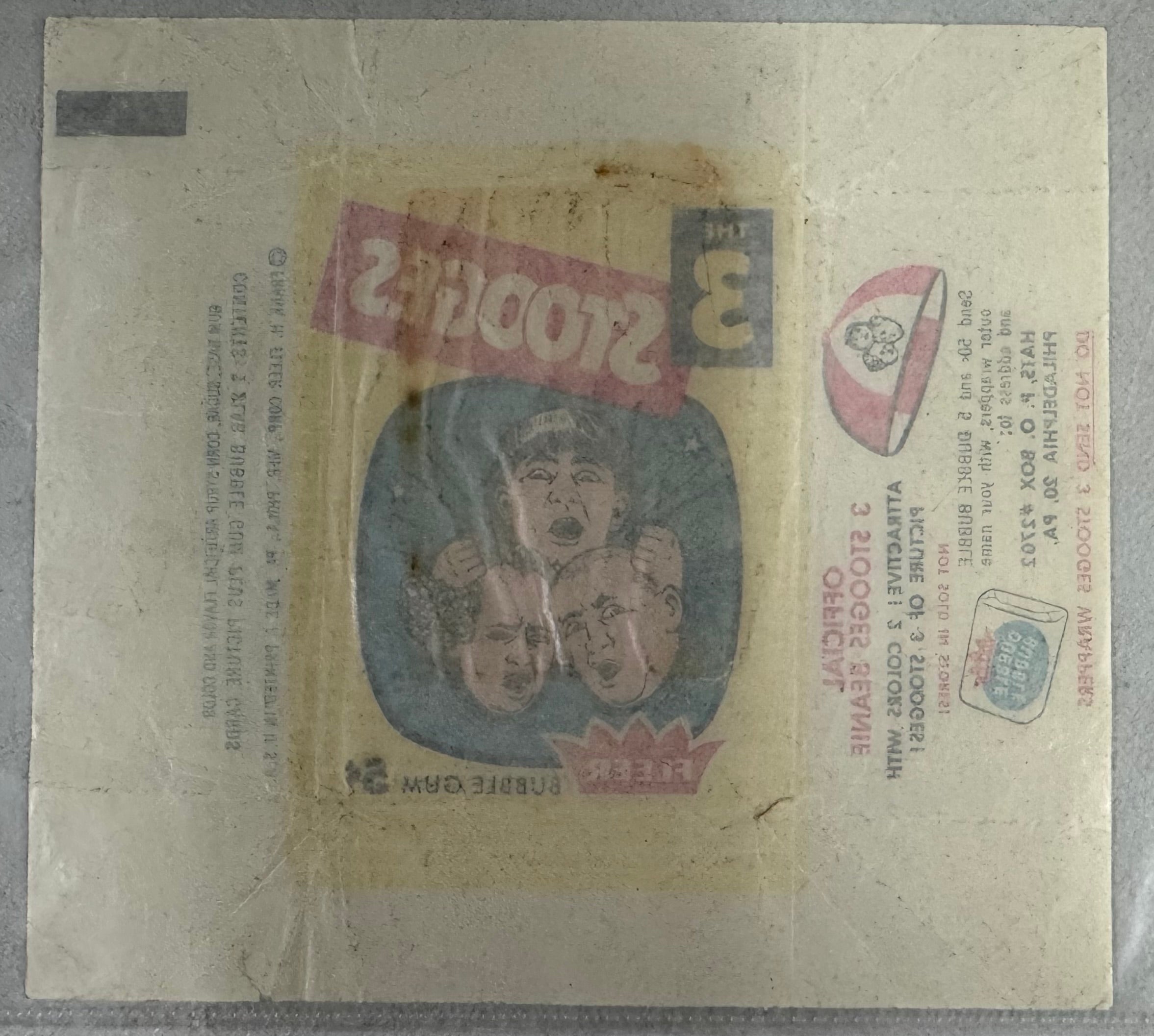 1959 Fleer The 3 Stooges Empty Pack Wrapper
