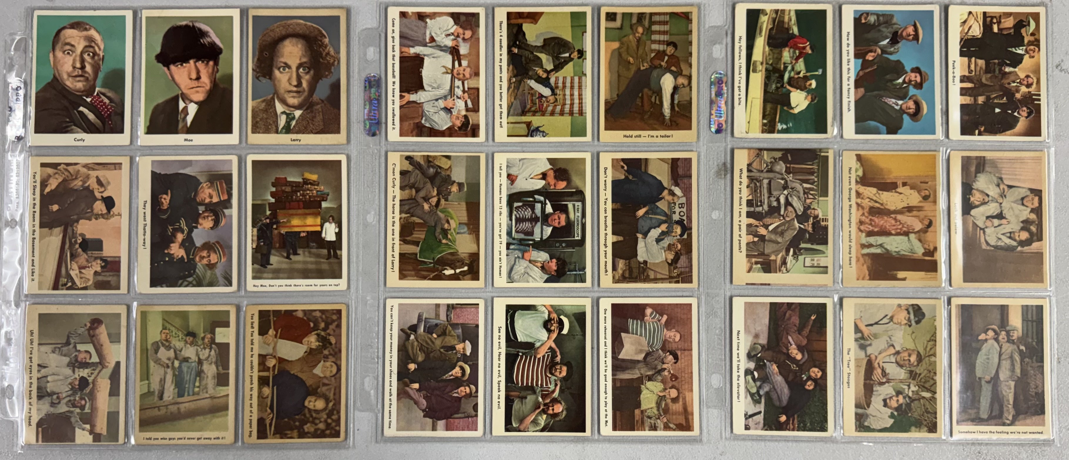 1959 Fleer The 3 Stooges Complete Set 96/96 VG-EX