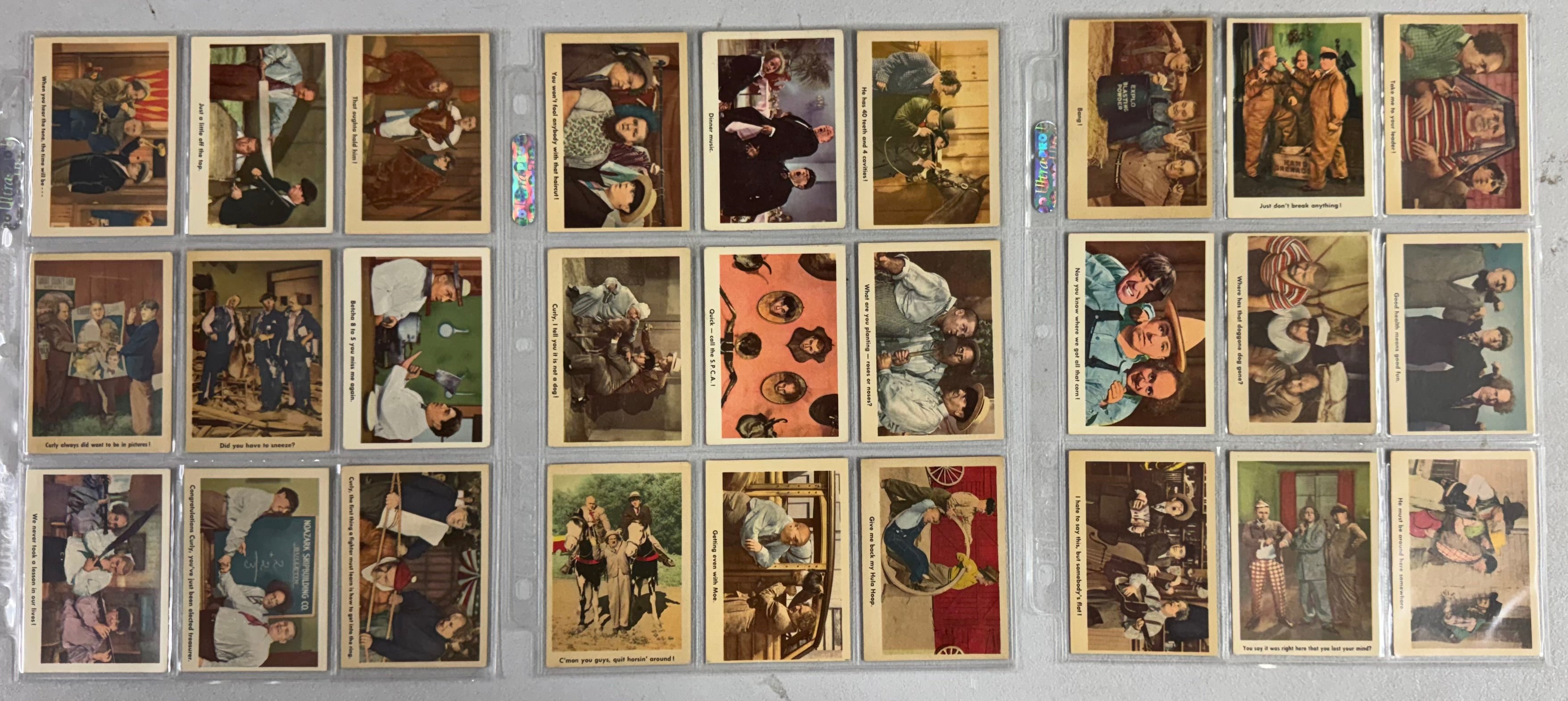 1959 Fleer The 3 Stooges Complete Set 96/96 VG-EX