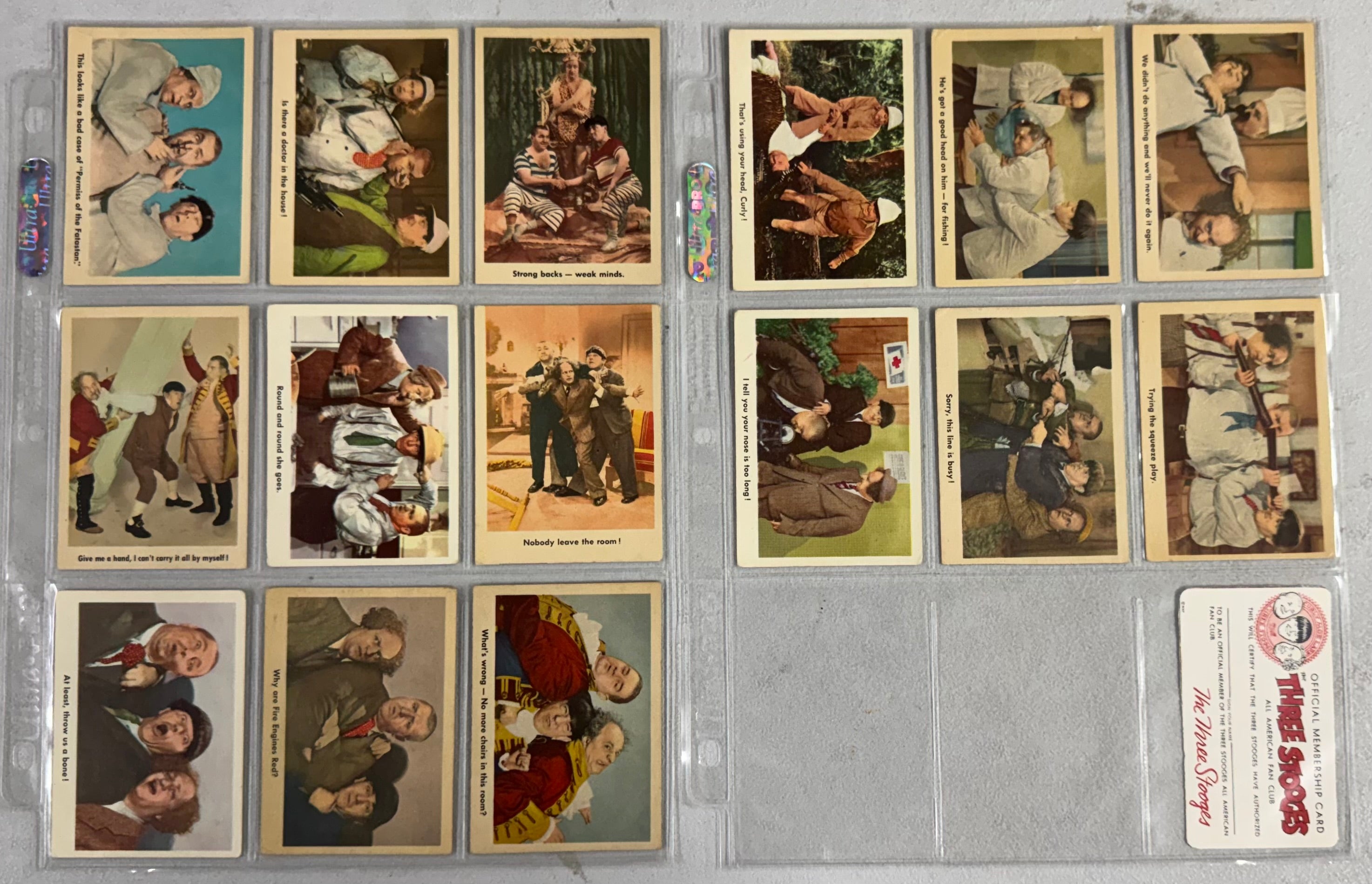 1959 Fleer The 3 Stooges Complete Set 96/96 VG-EX