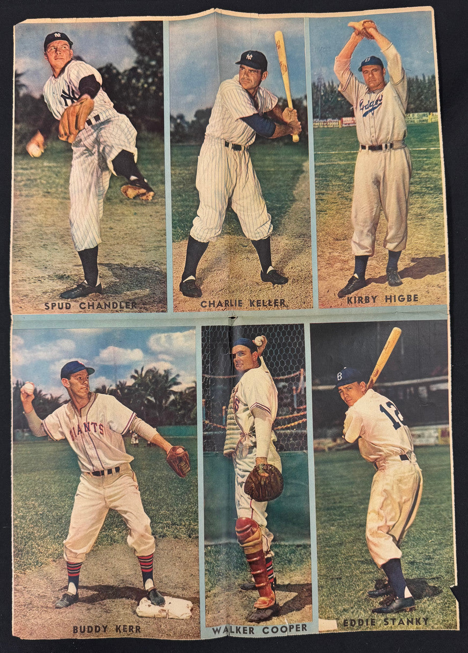 1946-47 Sunday News Baseball Pictures Lot Jackie Robinson Rookie Year