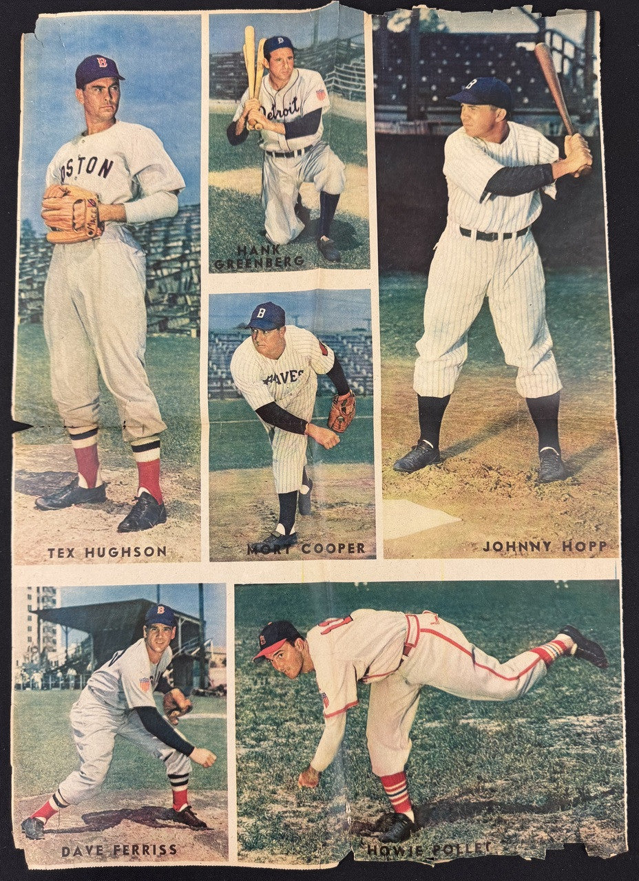 1946-47 Sunday News Baseball Pictures Lot Jackie Robinson Rookie Year