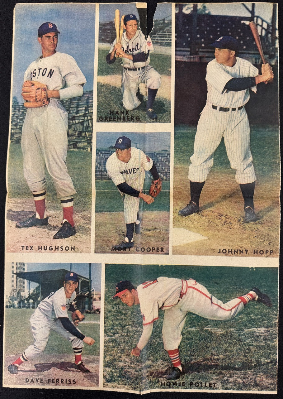 1946-47 Sunday News Baseball Pictures Lot Jackie Robinson Rookie Year
