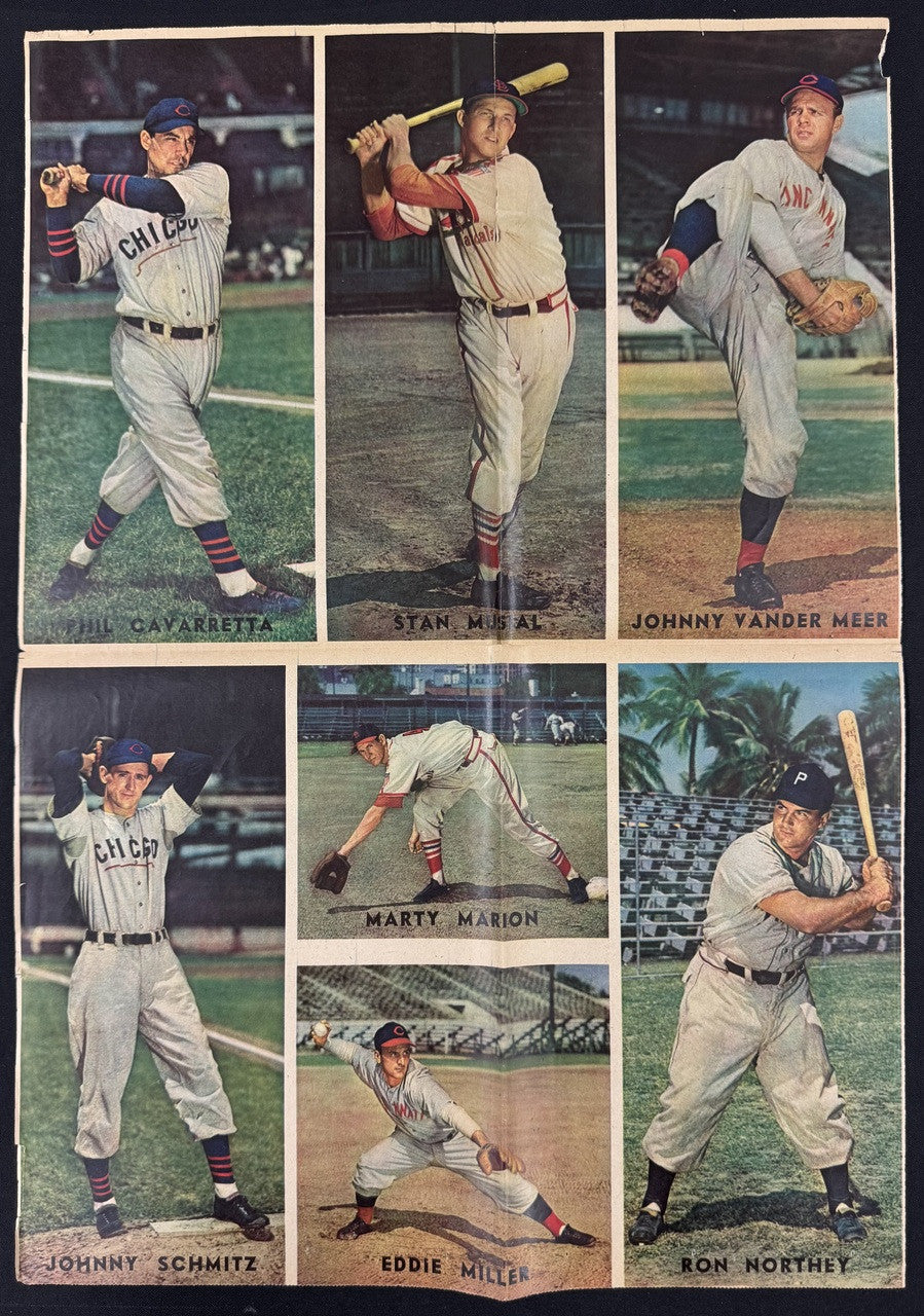 1946-47 Sunday News Baseball Pictures Lot Jackie Robinson Rookie Year