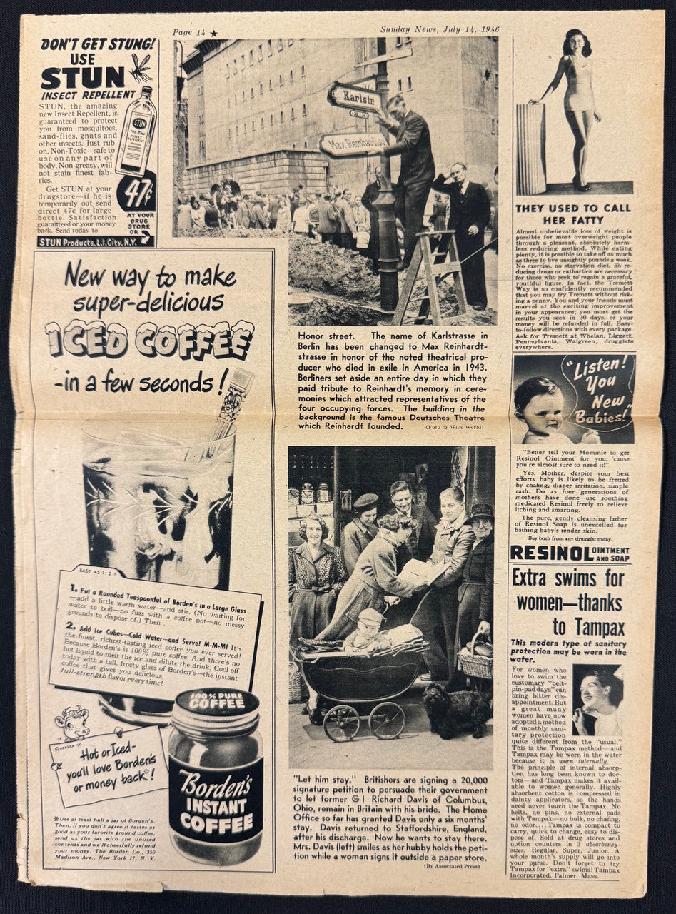 1946-47 Sunday News Baseball Pictures Lot Jackie Robinson Rookie Year