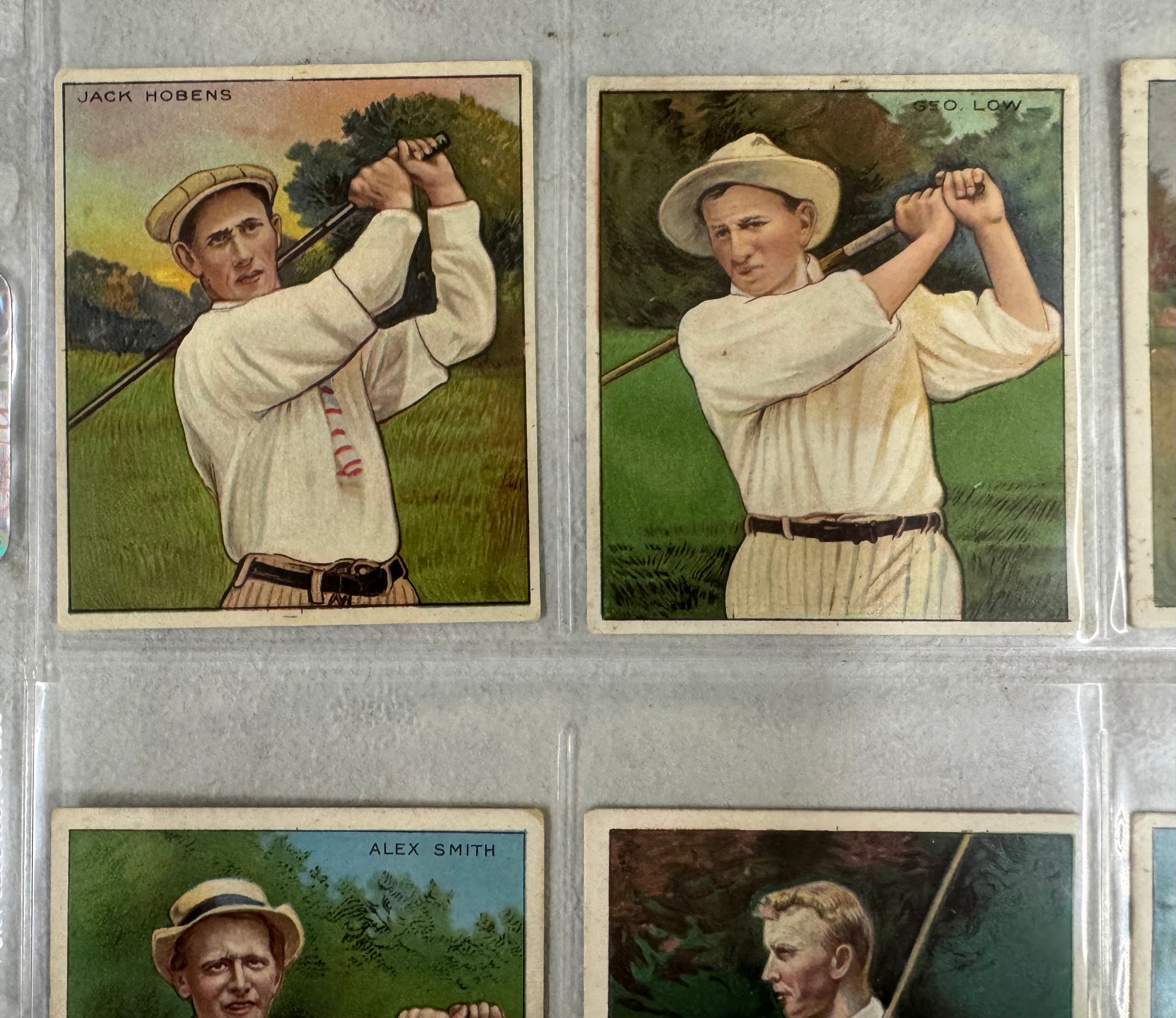 1910 T218 Mecca Series of Champion Golfers Complete Set 6/6 VG-EX