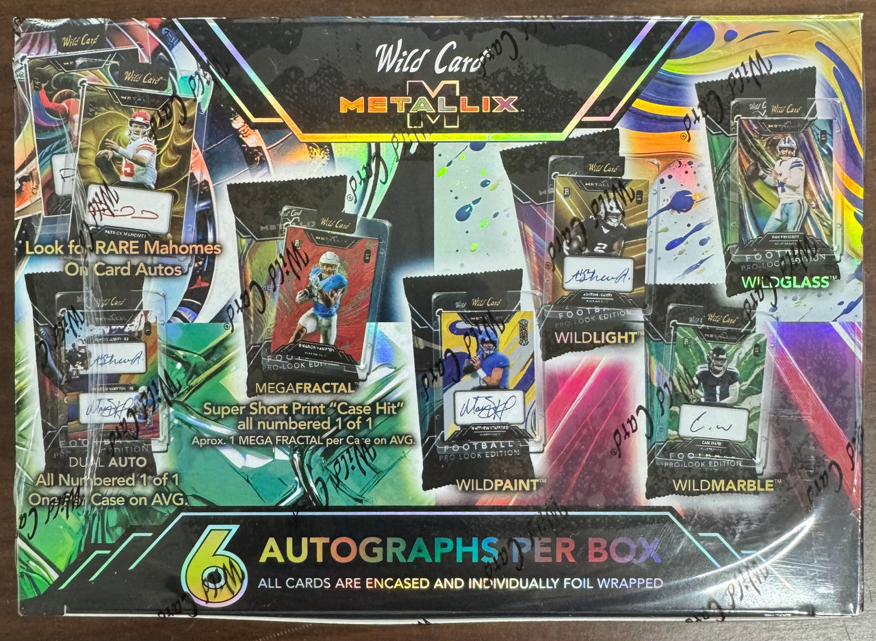 2025 Wild Card Metallix Pro-Look Football Hobby Box