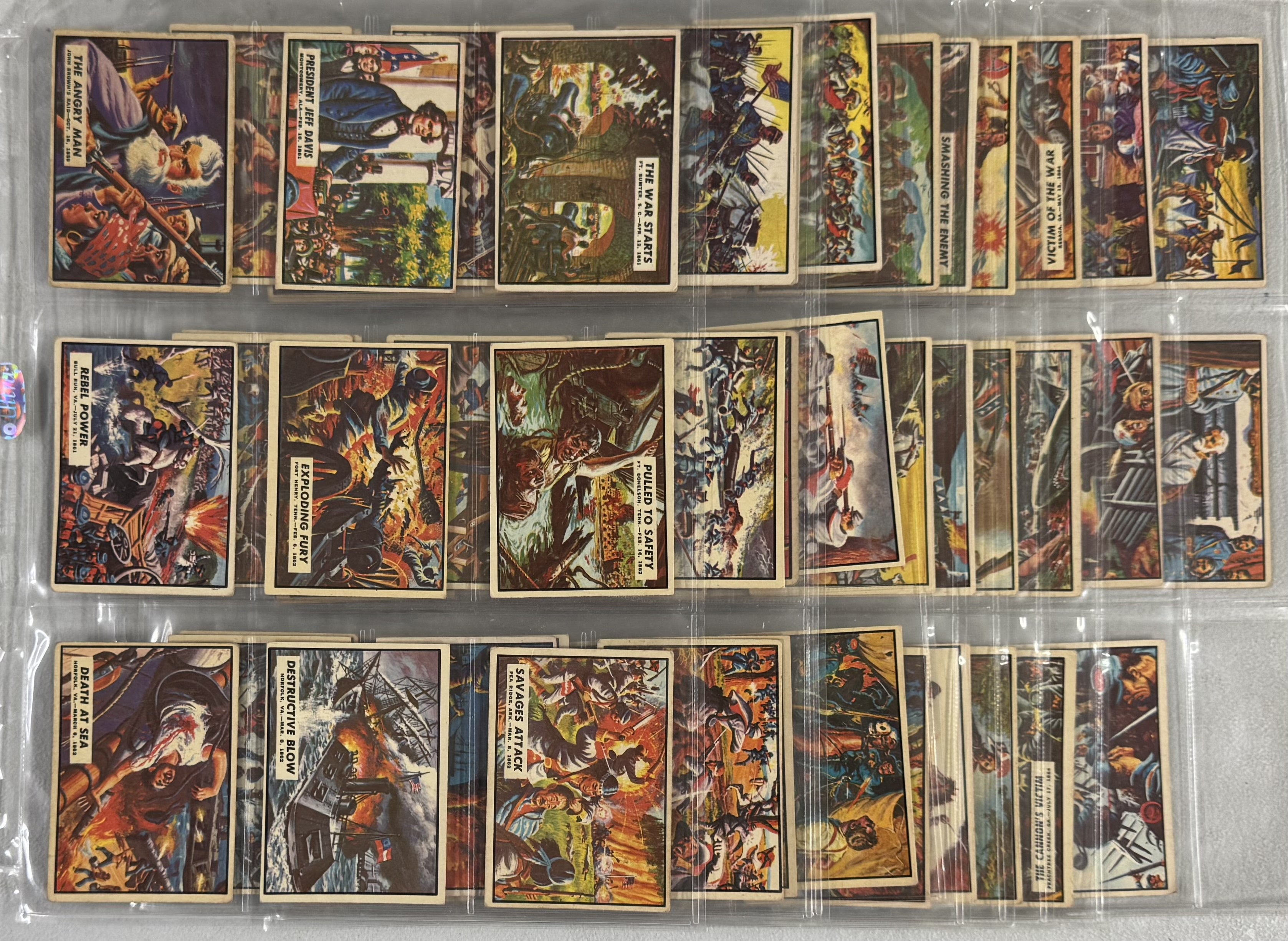1962 Topps Civil War News Complete Card Set (88/88) VG-EX