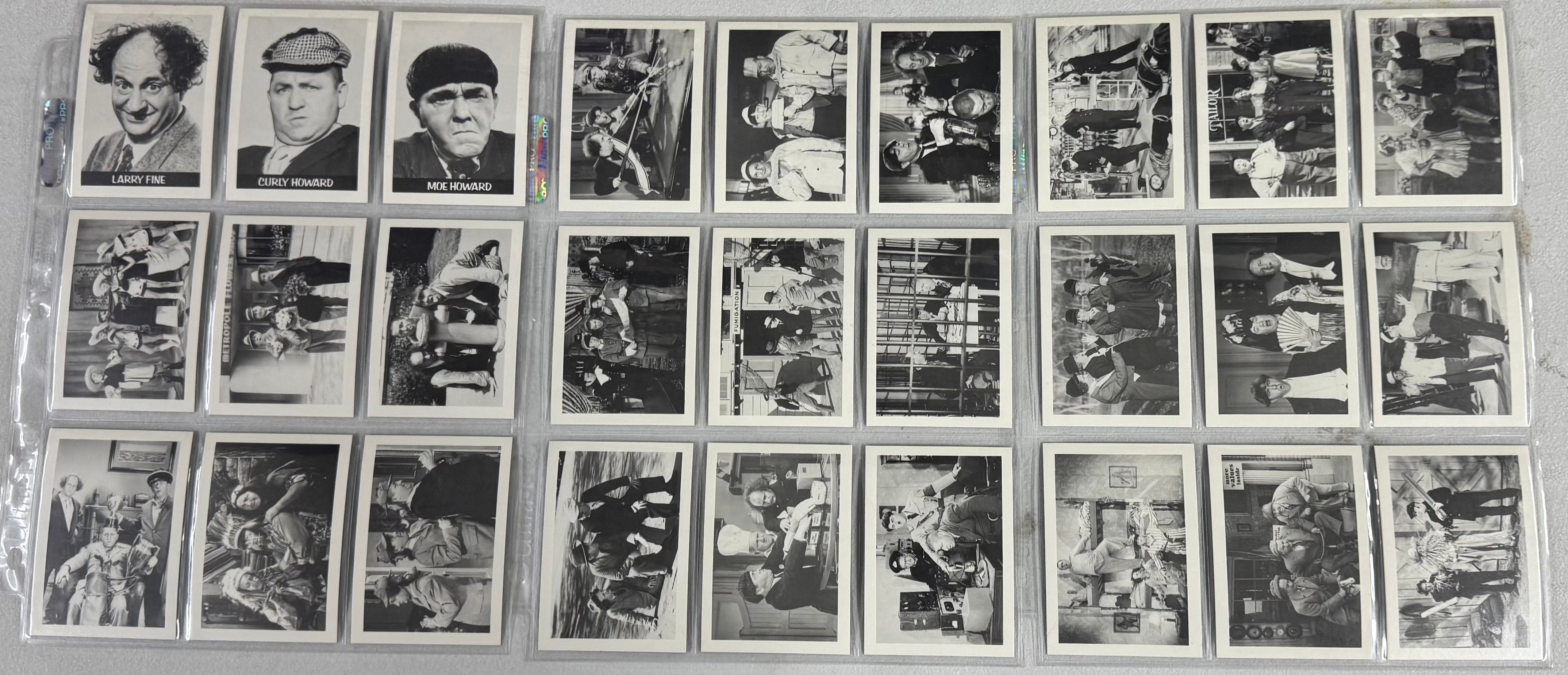 1985/89 FTCC The Three Stooges Series 1-2 Complete Card Sets w/ Stickers EX-MT