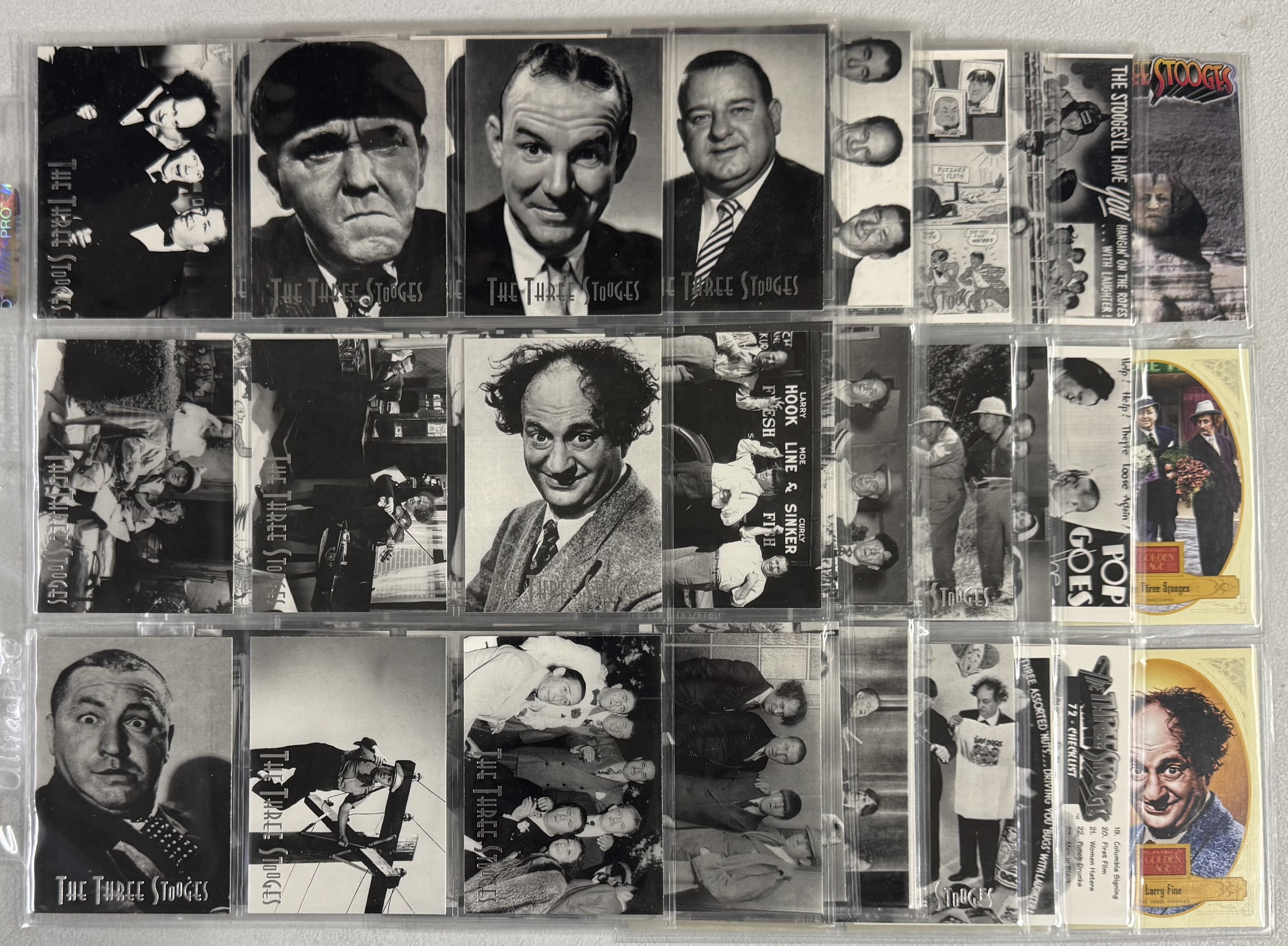 1997 DuoCards The Three Stooges Complete Card Set (72/72) w/ Inserts (3/3)