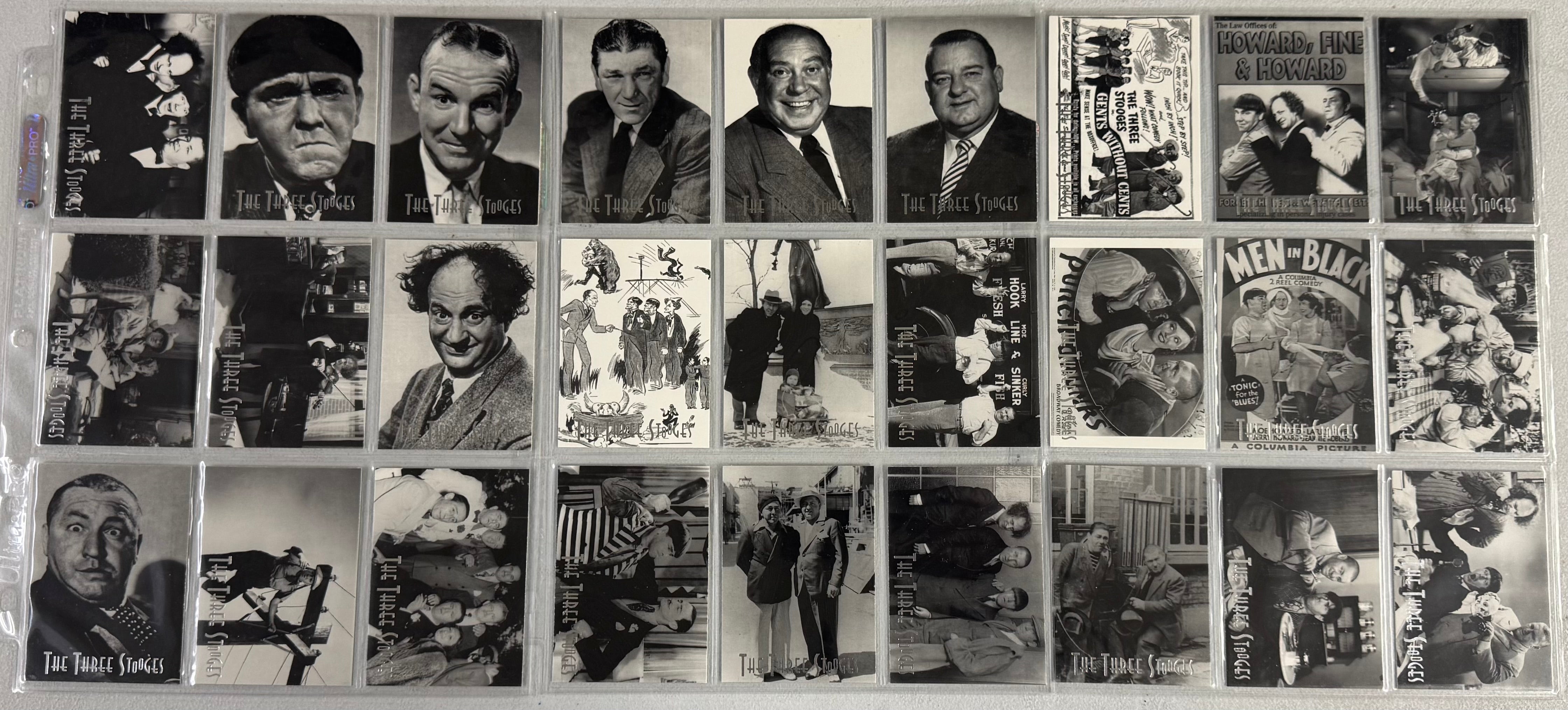 1997 DuoCards The Three Stooges Complete Card Set (72/72) w/ Inserts (3/3)