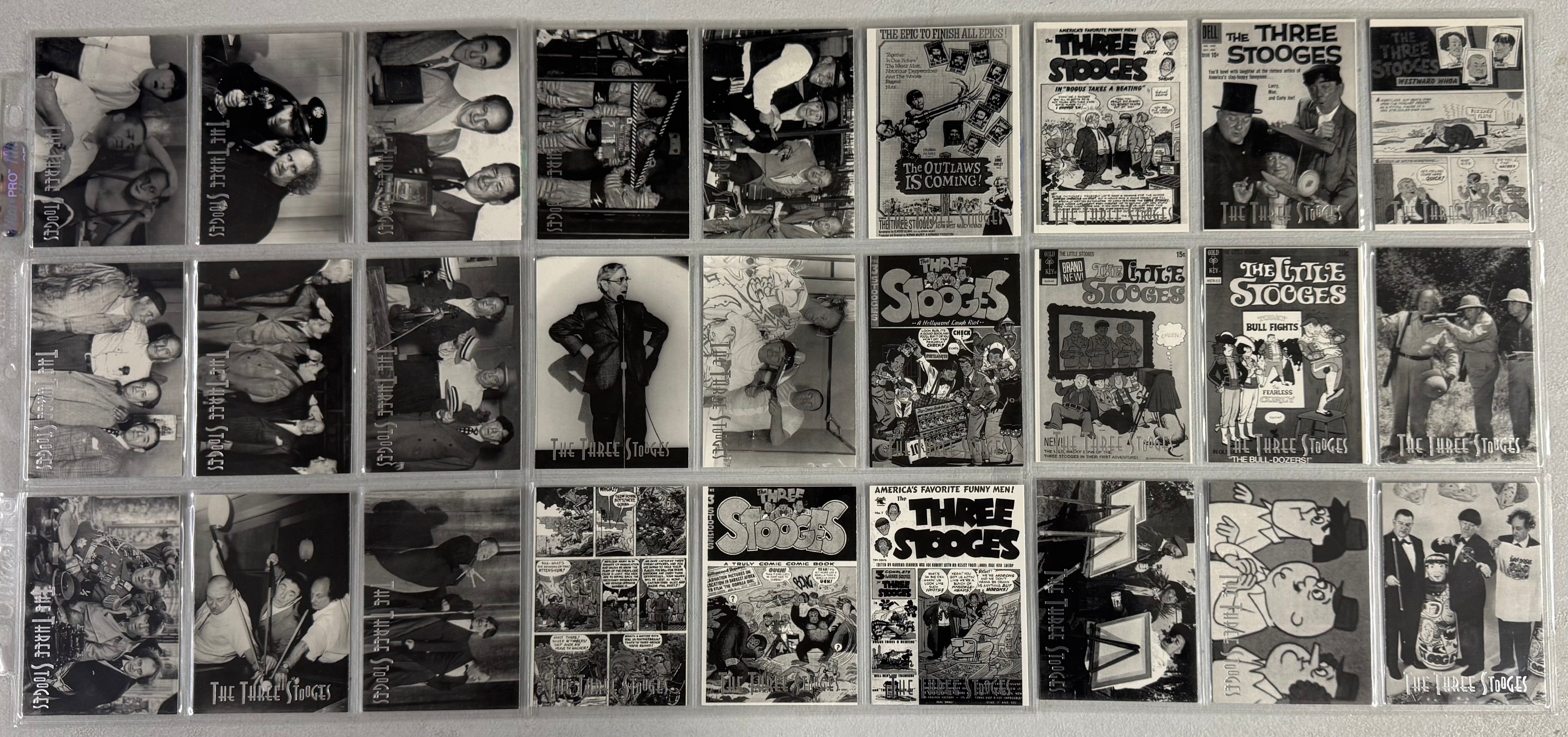 1997 DuoCards The Three Stooges Complete Card Set (72/72) w/ Inserts (3/3)