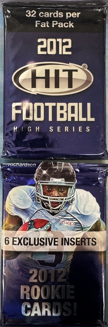 2012 Sage Hit Football High Series Value Pack READ