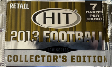 2013 Sage Hit Football Low Series Collector's Edition Retail Pack