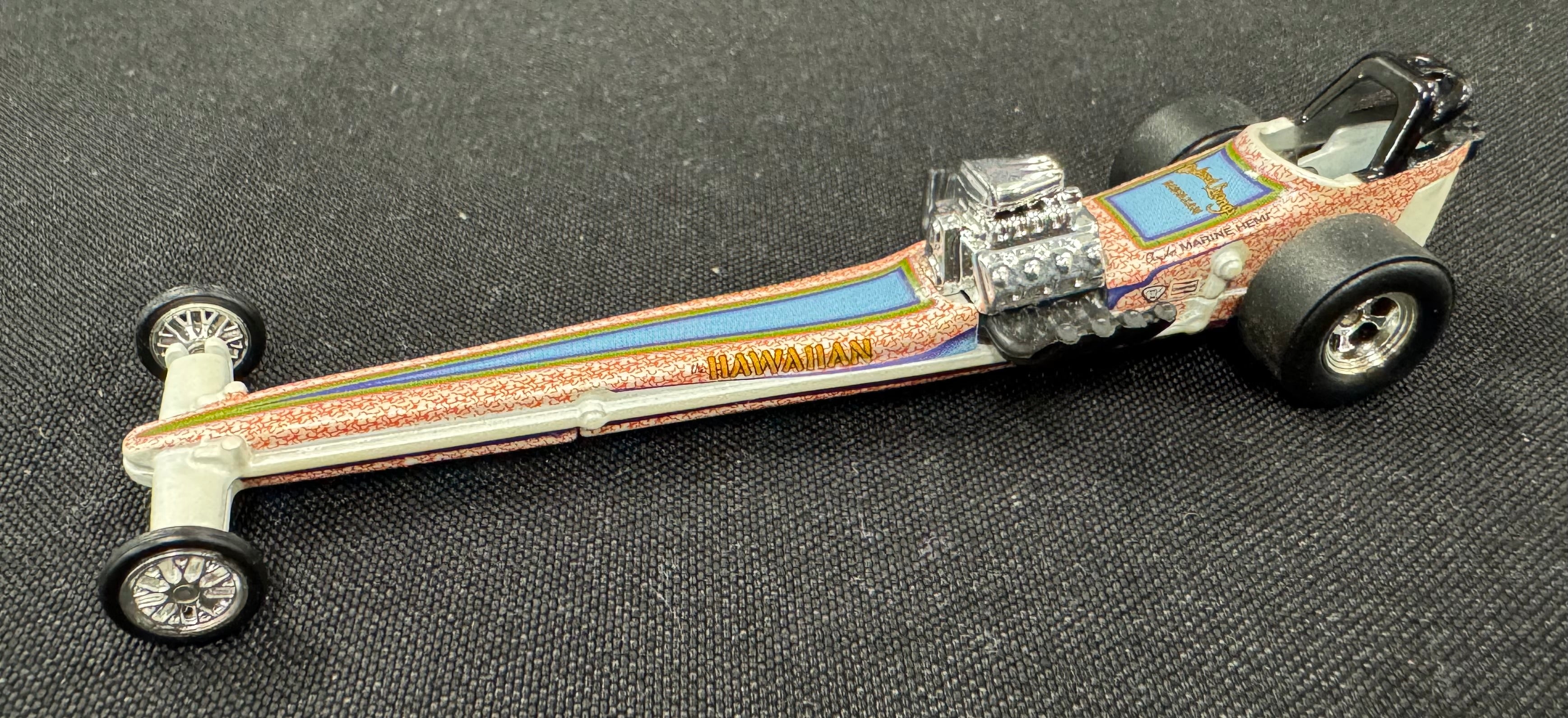2009 Hot Wheels Dragstrip Demons Roland Leong's Hawaiian Front Engine Car