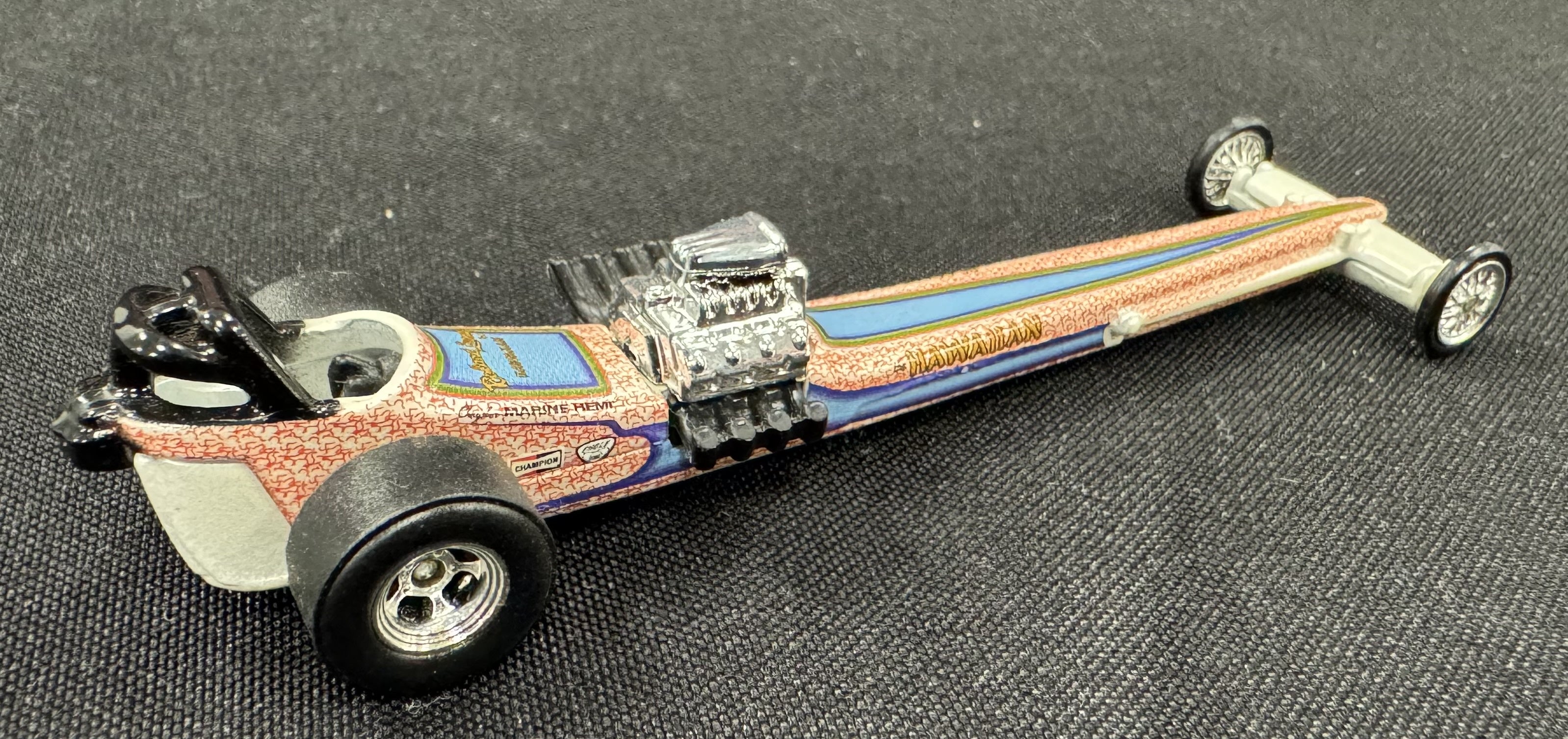 2009 Hot Wheels Dragstrip Demons Roland Leong's Hawaiian Front Engine Car