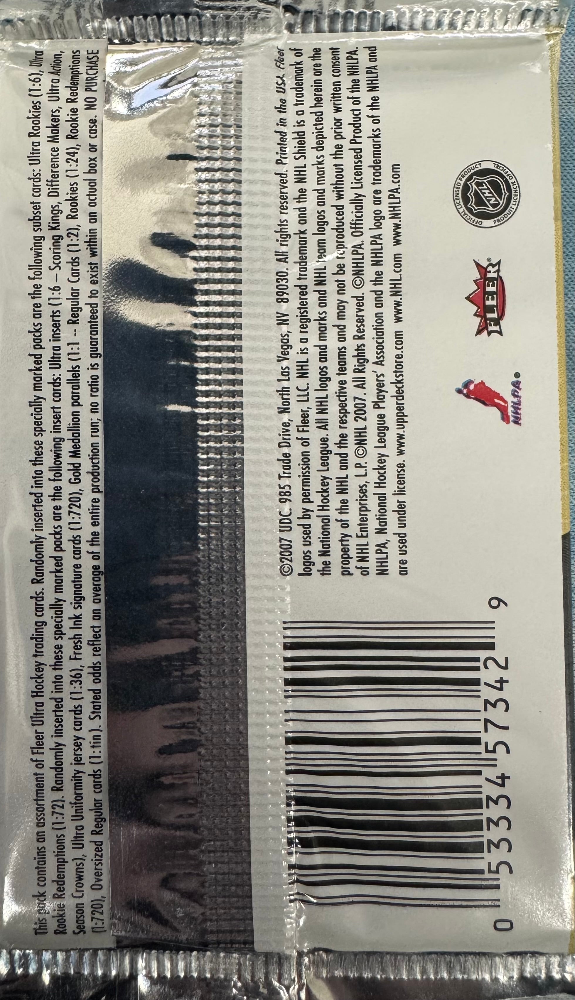 2007/08 Fleer Ultra Hockey Retail Pack