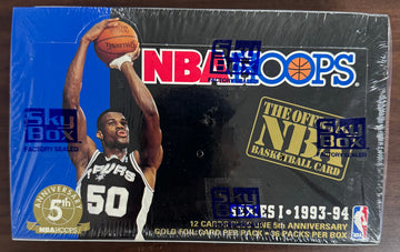 1993-94 SkyBox NBA Hoops Series 1 Wax Box Factory Sealed