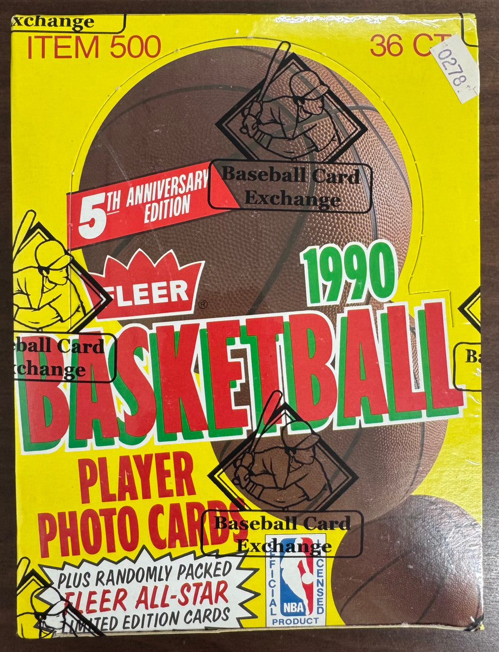 1990-91 Fleer Basketball Unopened Wax Box BBCE Wrapped & Sealed FASC