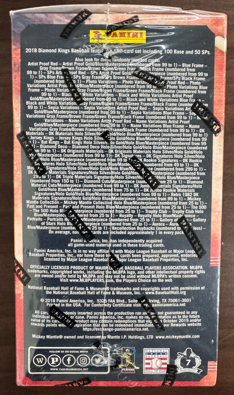 2018 Panini Diamond Kings Baseball Blaster Box Factory Sealed