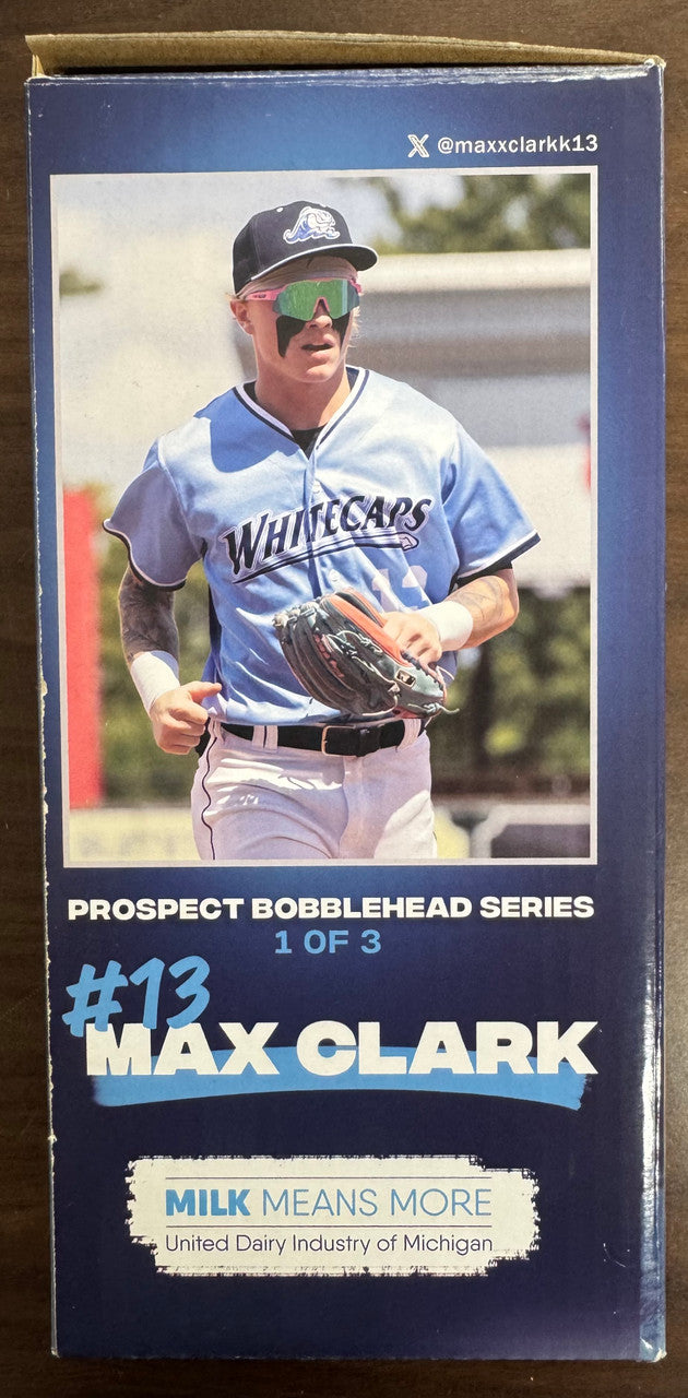 Max Clark West Michigan Whitecaps Prospect Bobblehead Stadium Giveaway w/ Box