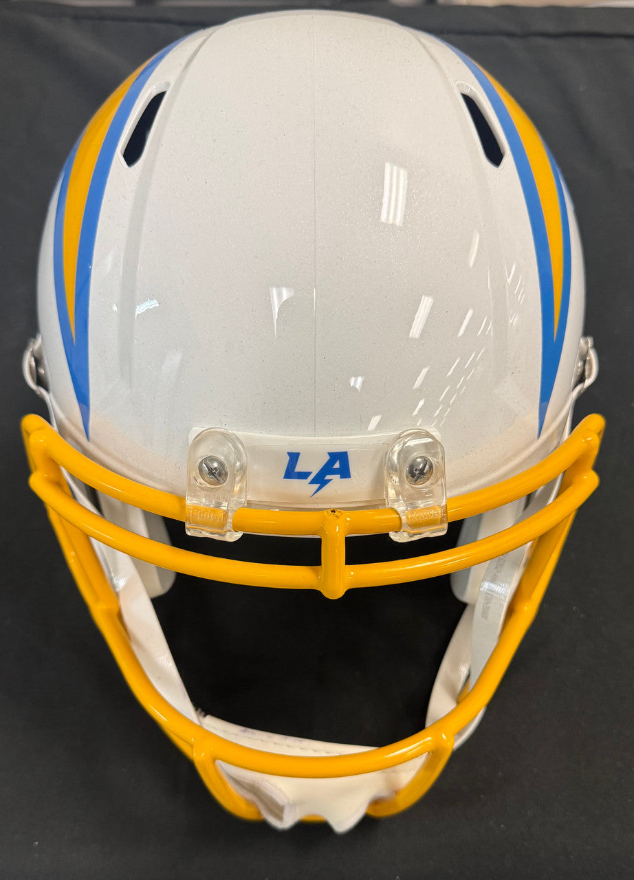 Justin Herbert Signed Autographed Chargers FS Replica Helmet Fanatics