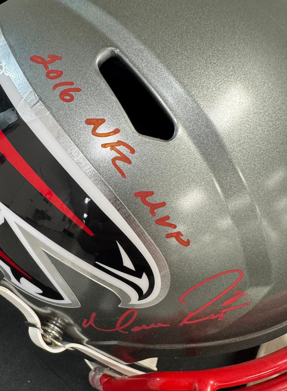 Matt Ryan Signed Autographed Inscribed Falcons Rep FS Helmet Beckett
