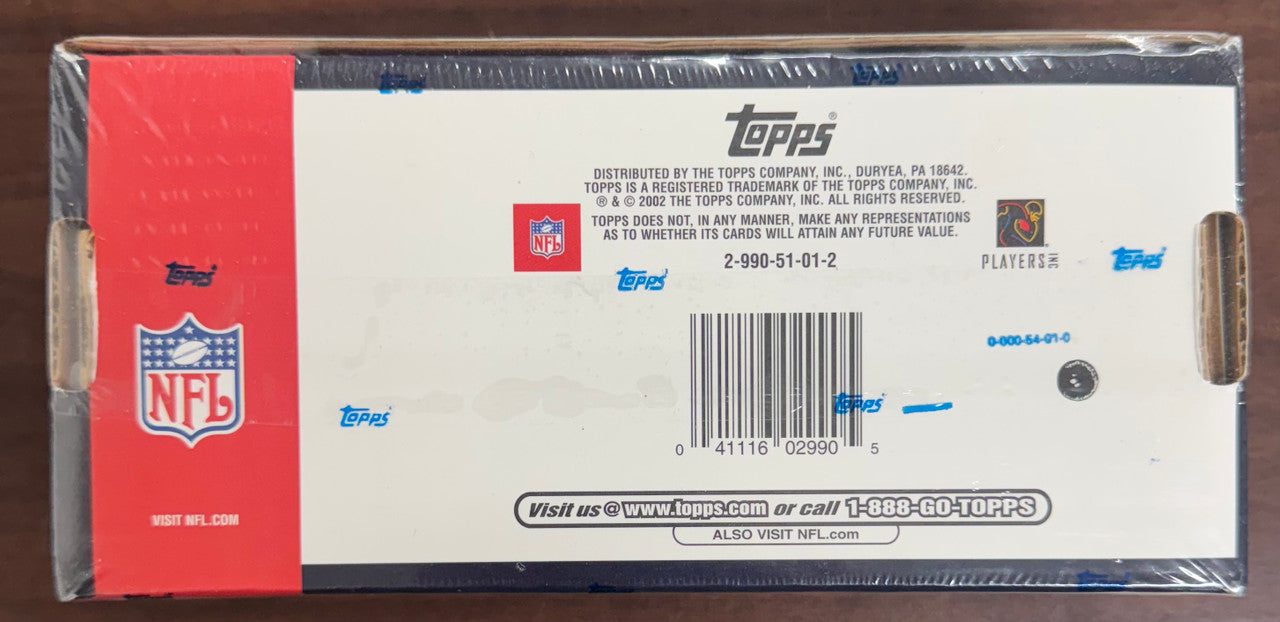 2002 Topps Football Complete Set Factory Sealed