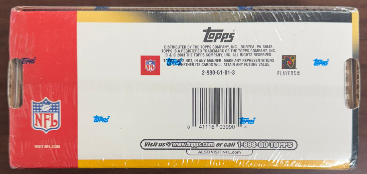 2003 Topps Football Complete Set Factory Sealed