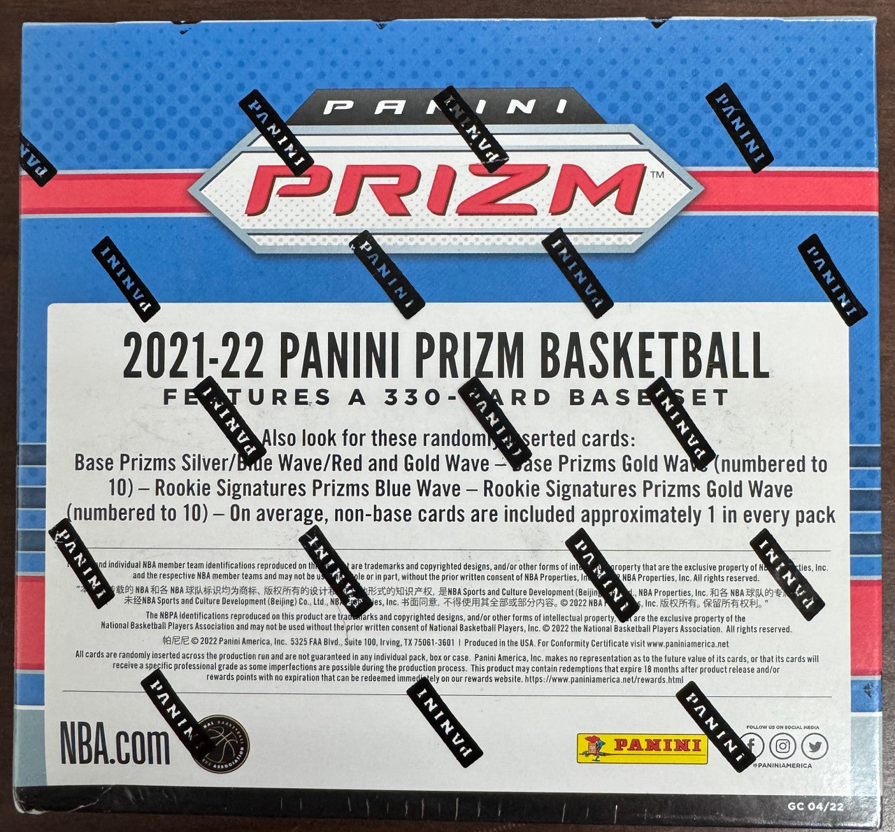 2021/22 Panini Prizm Basketball T-Mall Box