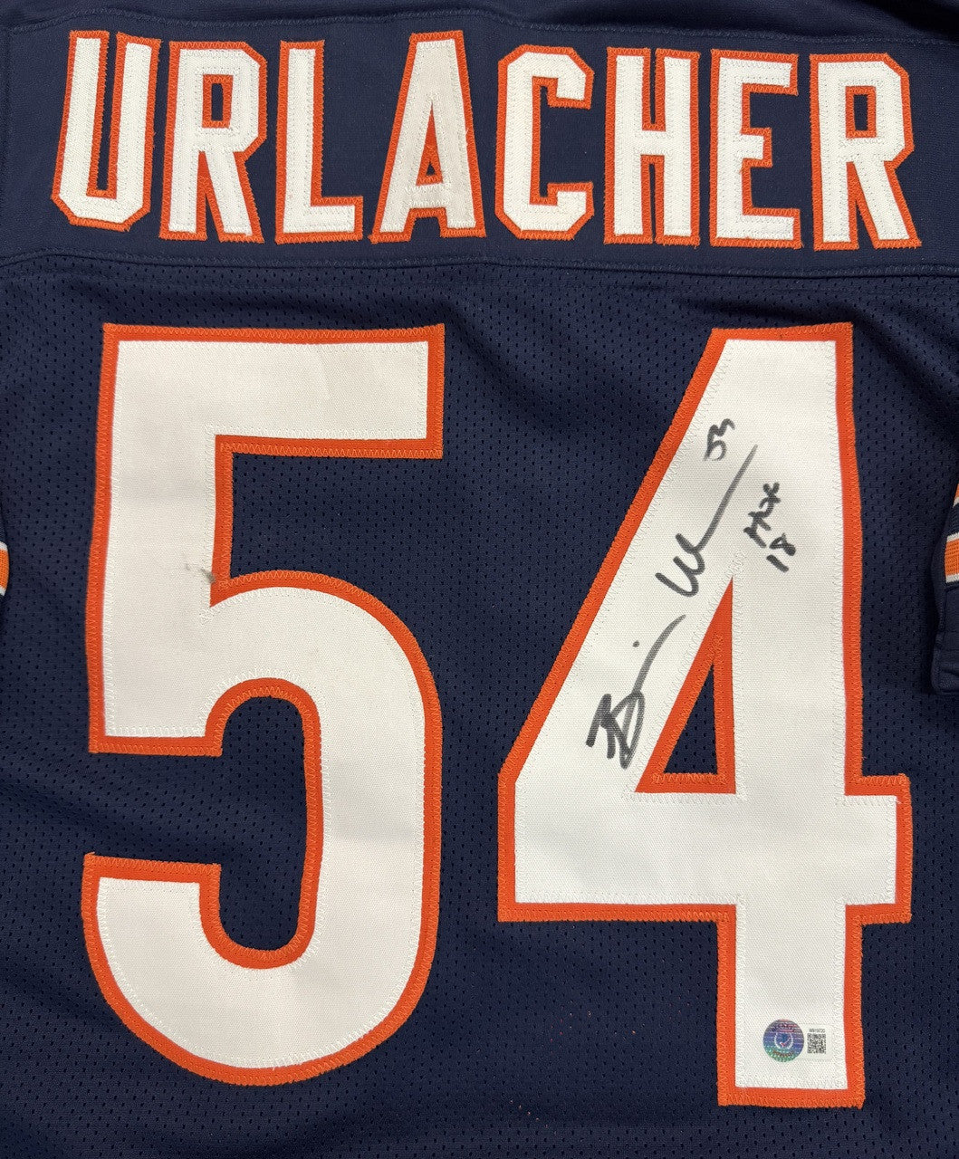 Brian Urlacher Signed Autographed Inscribed Custom Bears Jersey Beckett Witness