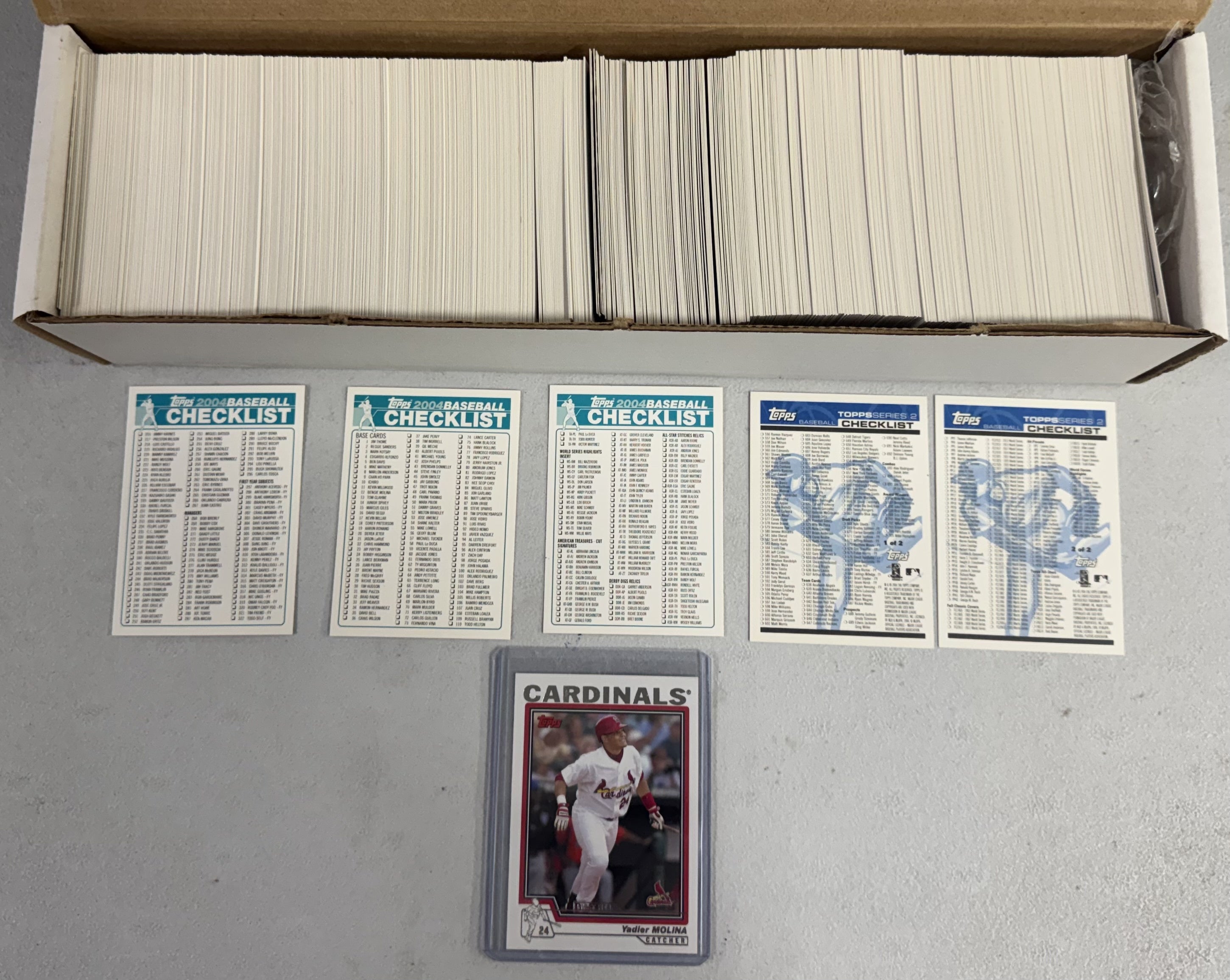 2004 Topps Baseball Series 1 and 2 Complete Sets (733/733) NM