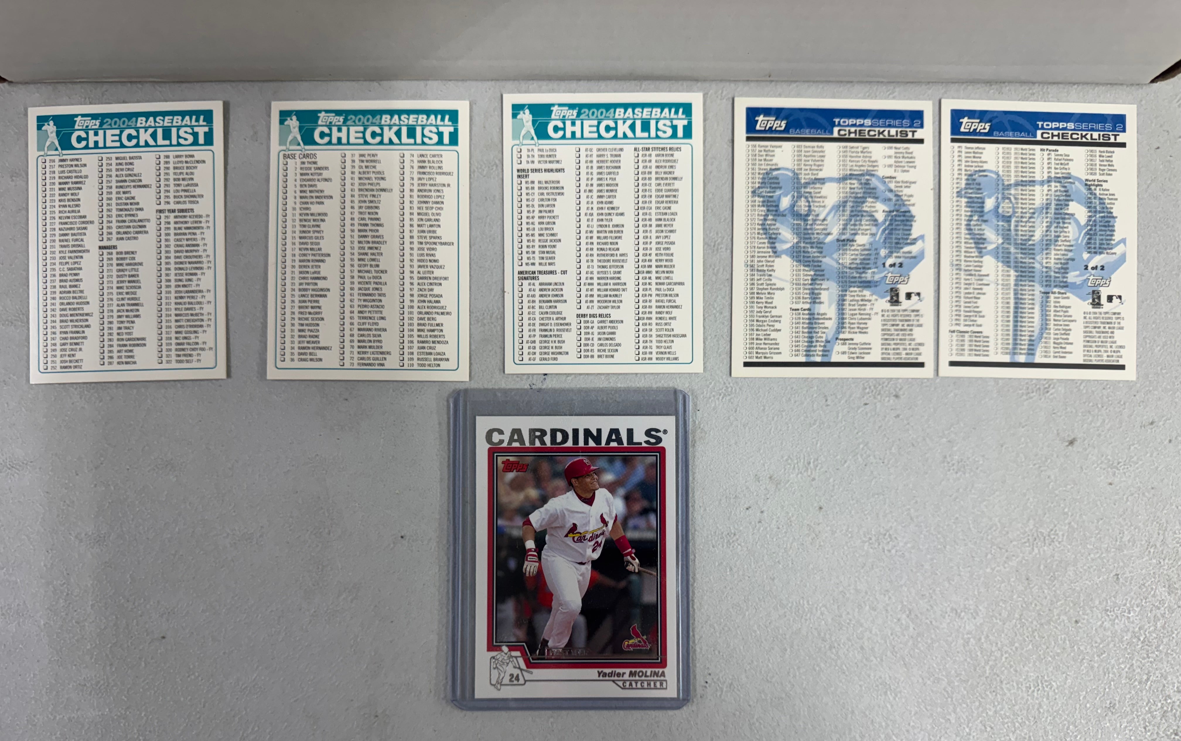 2004 Topps Baseball Series 1 and 2 Complete Sets (733/733) NM