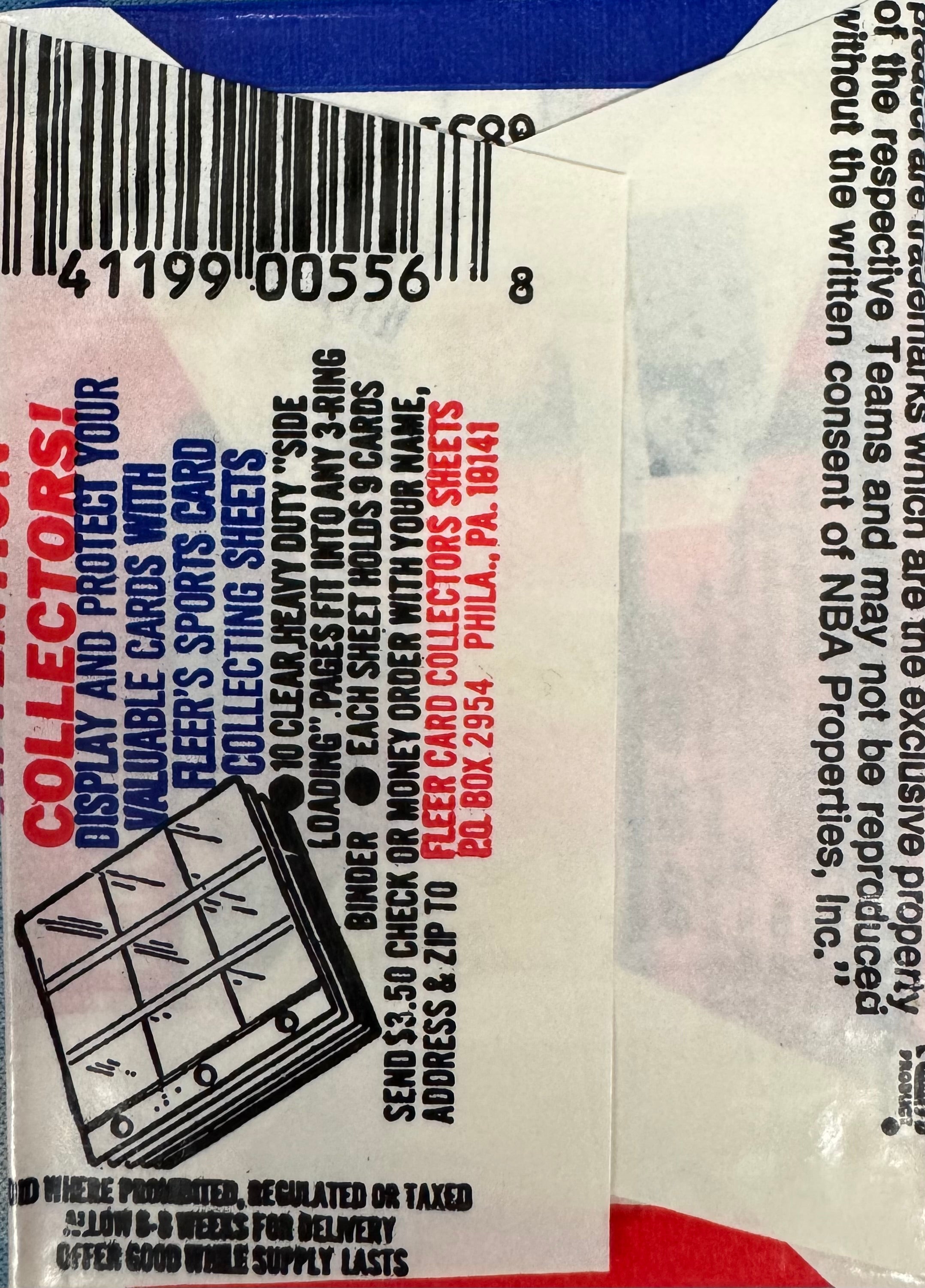 1989/90 Fleer Hobby Basketball Pack