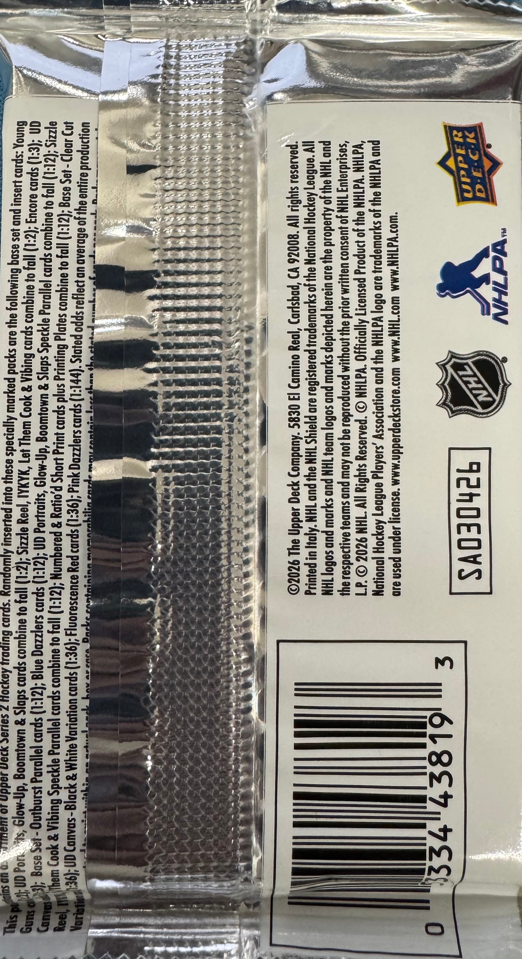 2025-26 Upper Deck Hockey Series 2 Hobby Pack