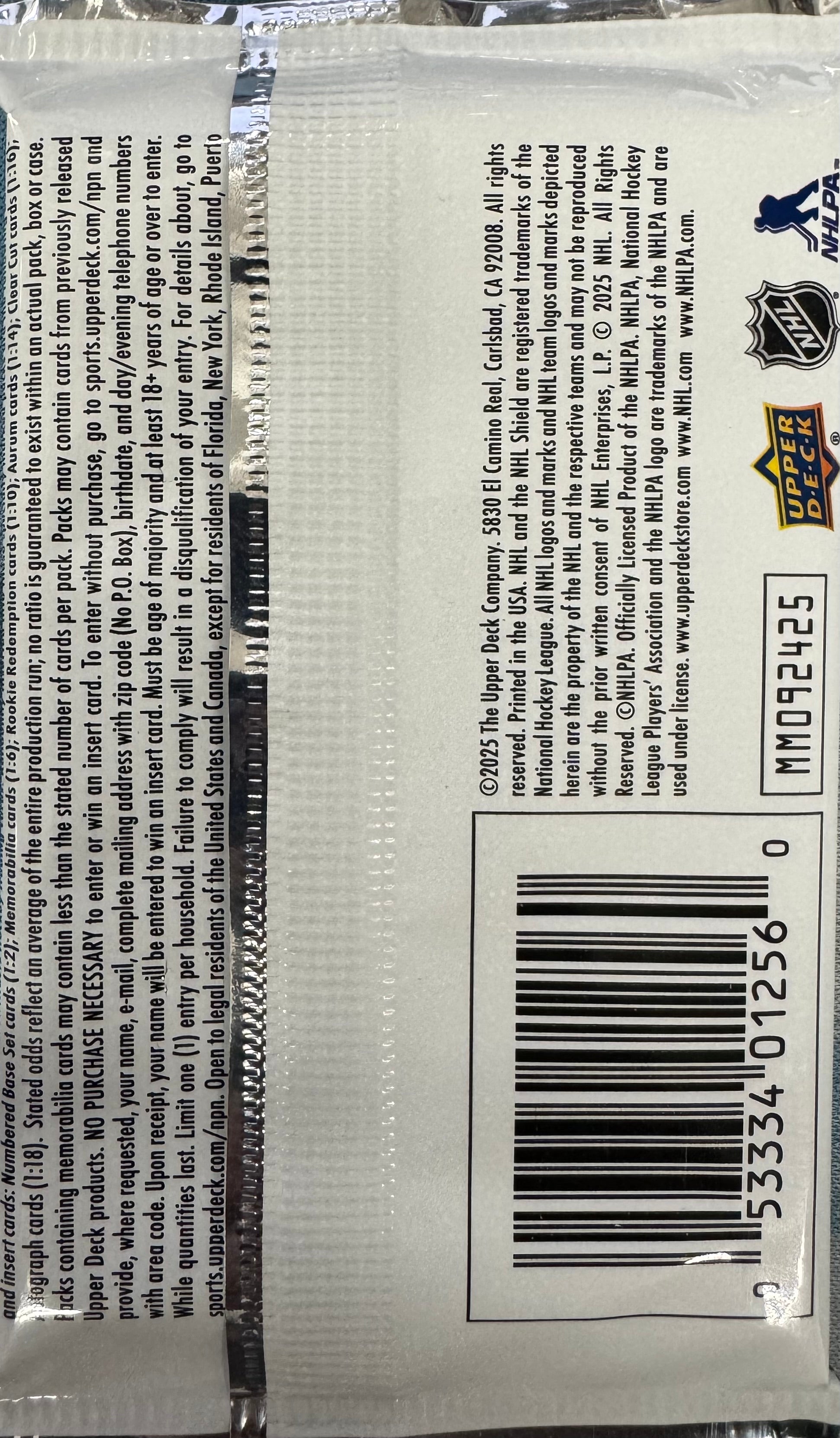 2025/26 Upper Deck Artifacts Hockey Hobby Pack