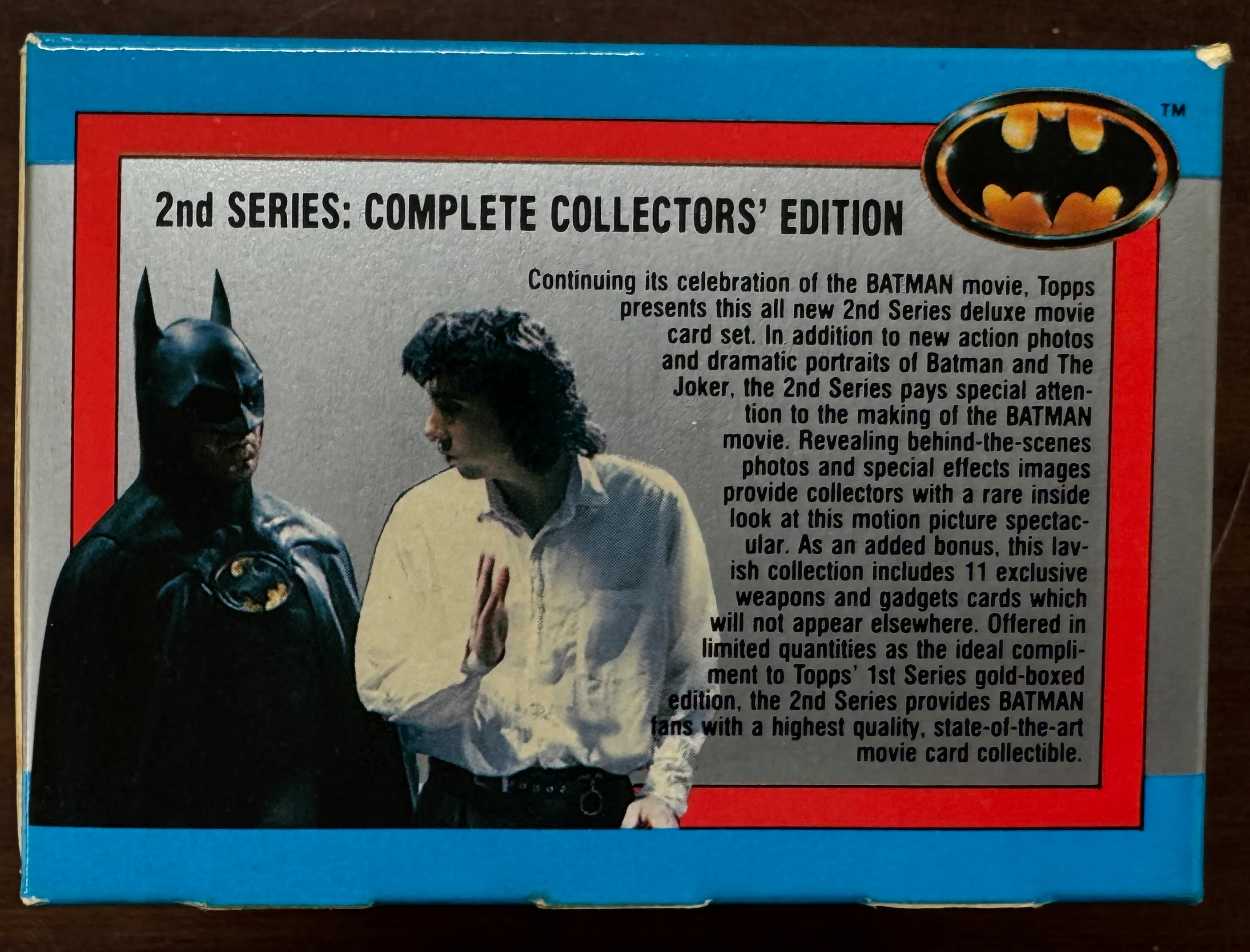1989 Topps Batman The Movie Series 2 Limited Edition Factory Sealed