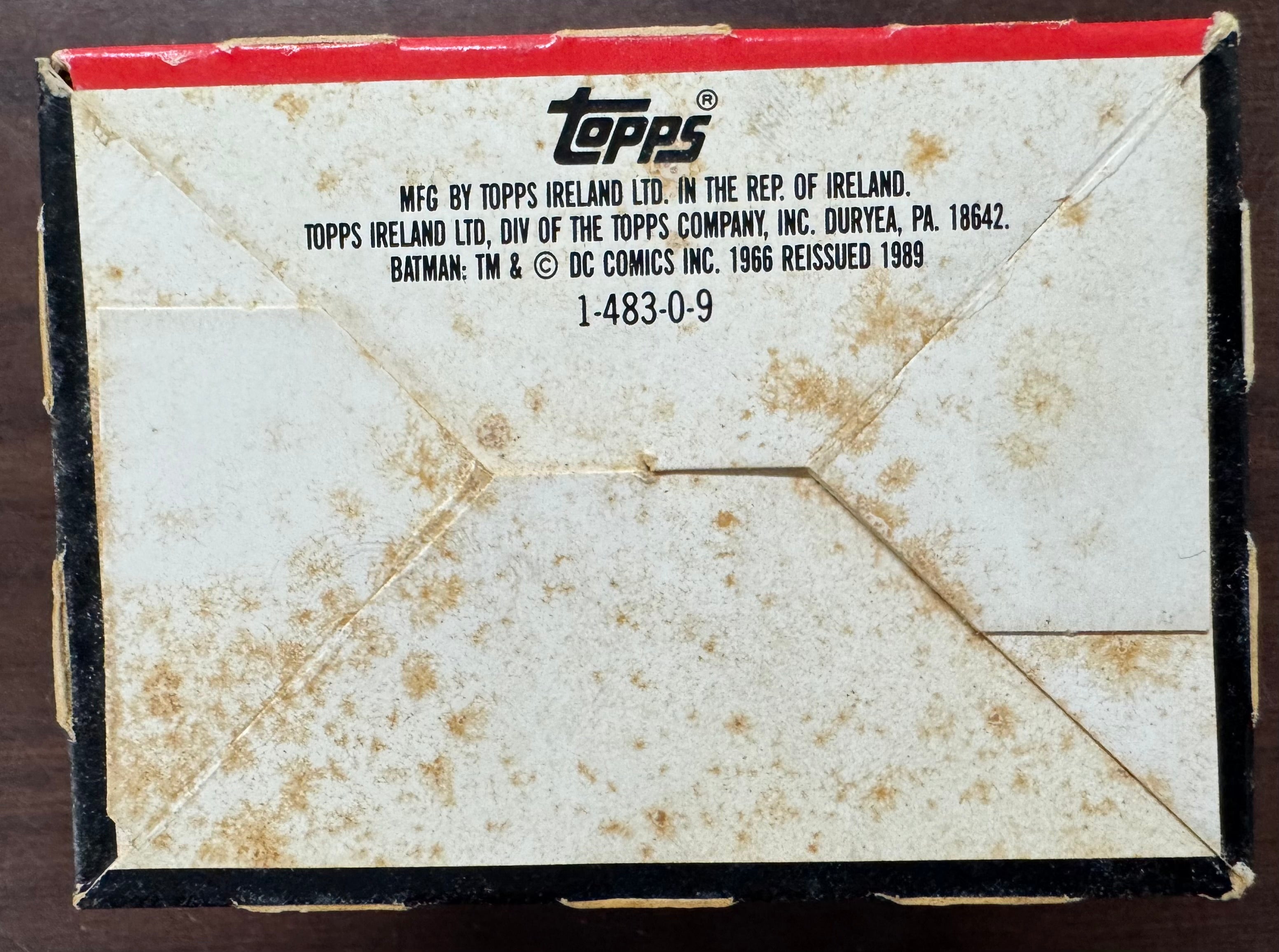 1989 Topps 1966 Batman Set Deluxe Reissue Edition Factory Sealed