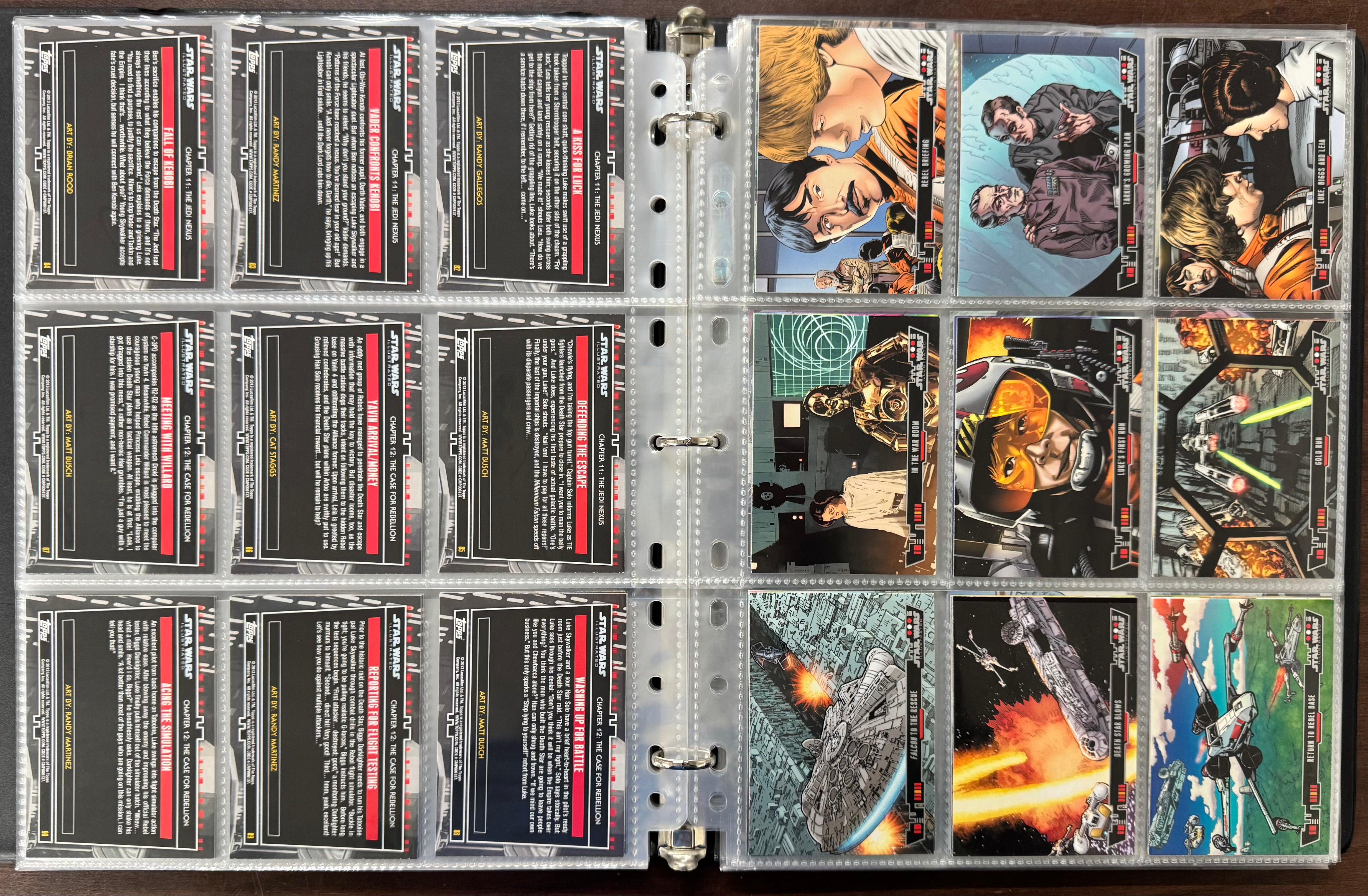 2013 Topps Star Wars Illustrated New Hope and Empire Strikes Back Complete Sets